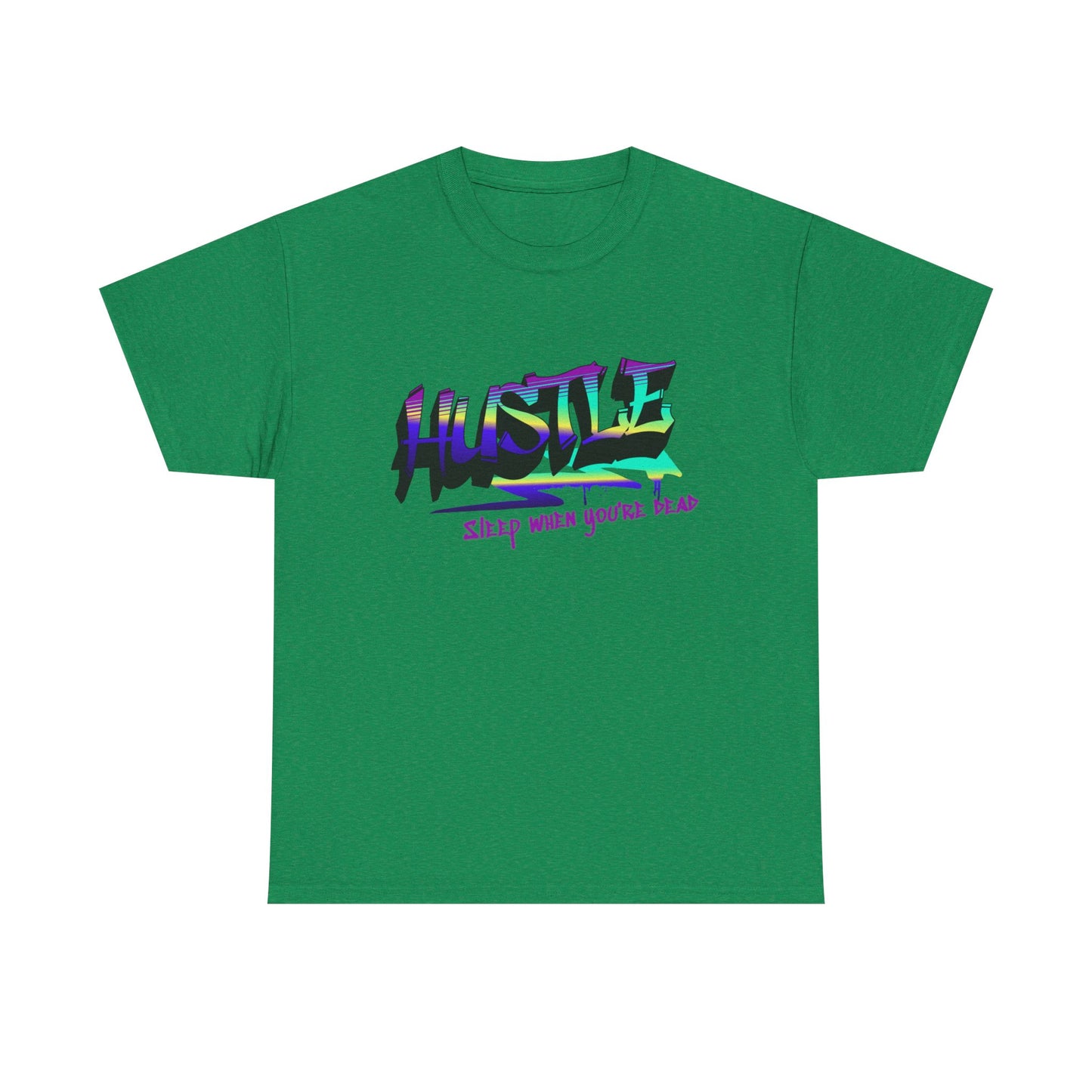 Hustle Hard - Vibrant Graffiti Design, Graffiti-Inspired Art, Motivational Merchandise, Entrepreneur Lifestyle Apparel, Unisex Motivational Gift
