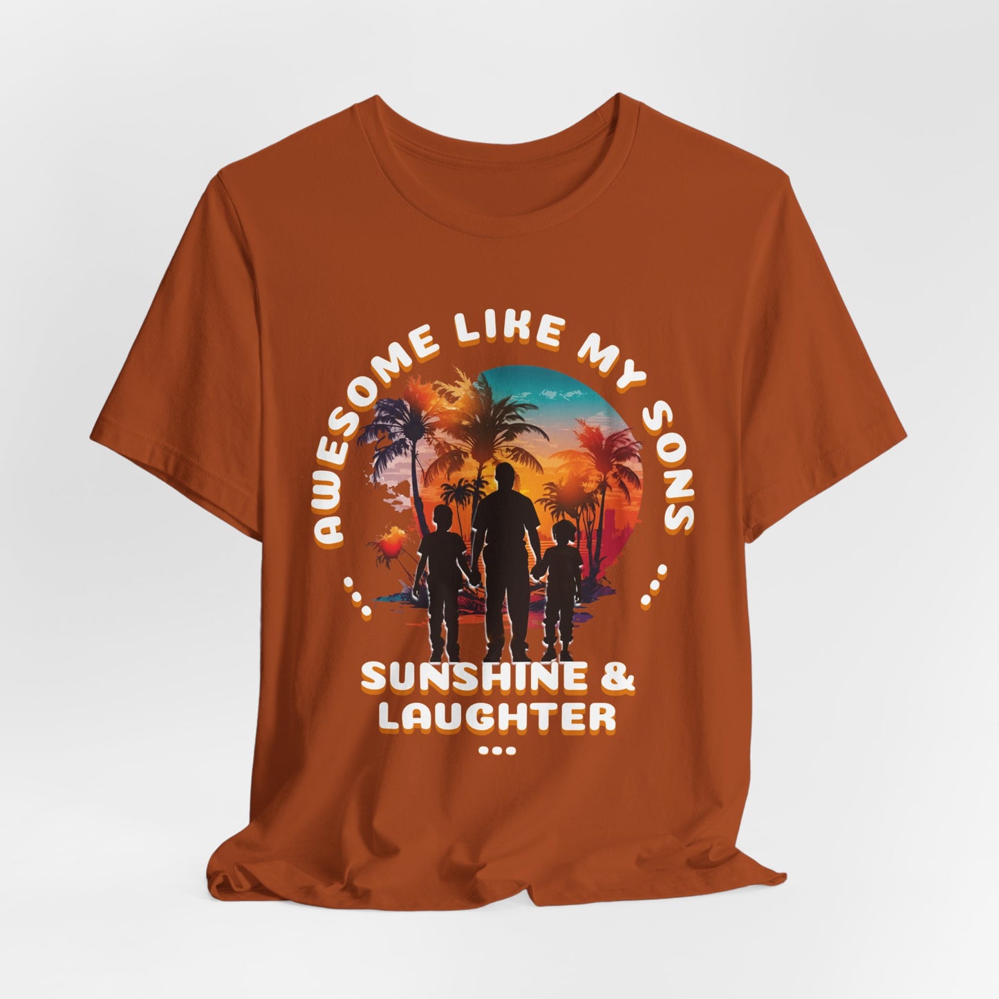 Sunshine & Laughter Tee - Unisex Jersey Short Sleeve Shirt, Gift for Parents, Summer Vibe T-Shirt, Family Trip Shirt, Vacation Apparel