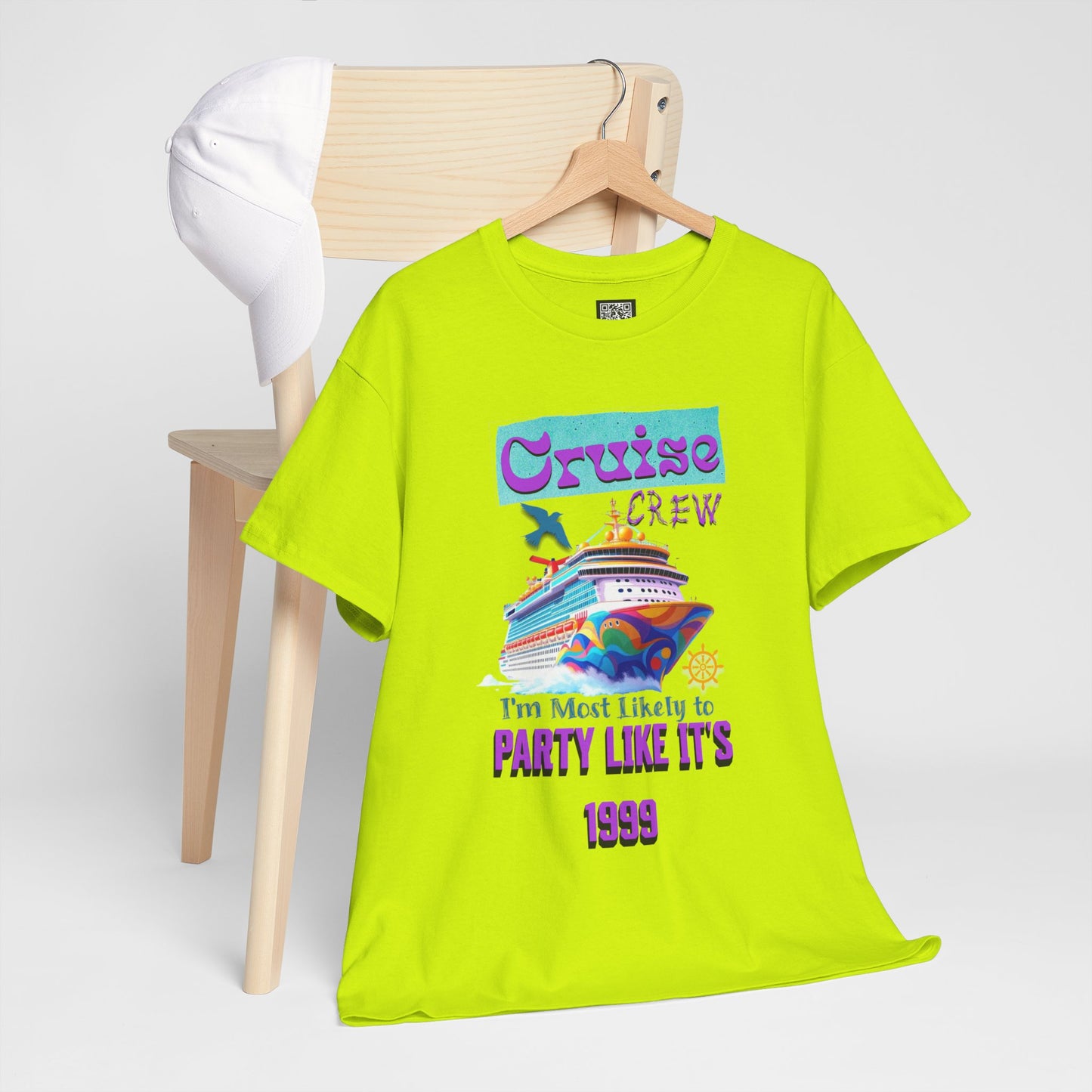 Cruise Crew Heavy Cotton Tee - Party Like It's 1999, Cruise Vacation T-Shirt, Summer Cruise Shirt, Fun Travel Apparel, Gift for Cruise Enthusiasts
