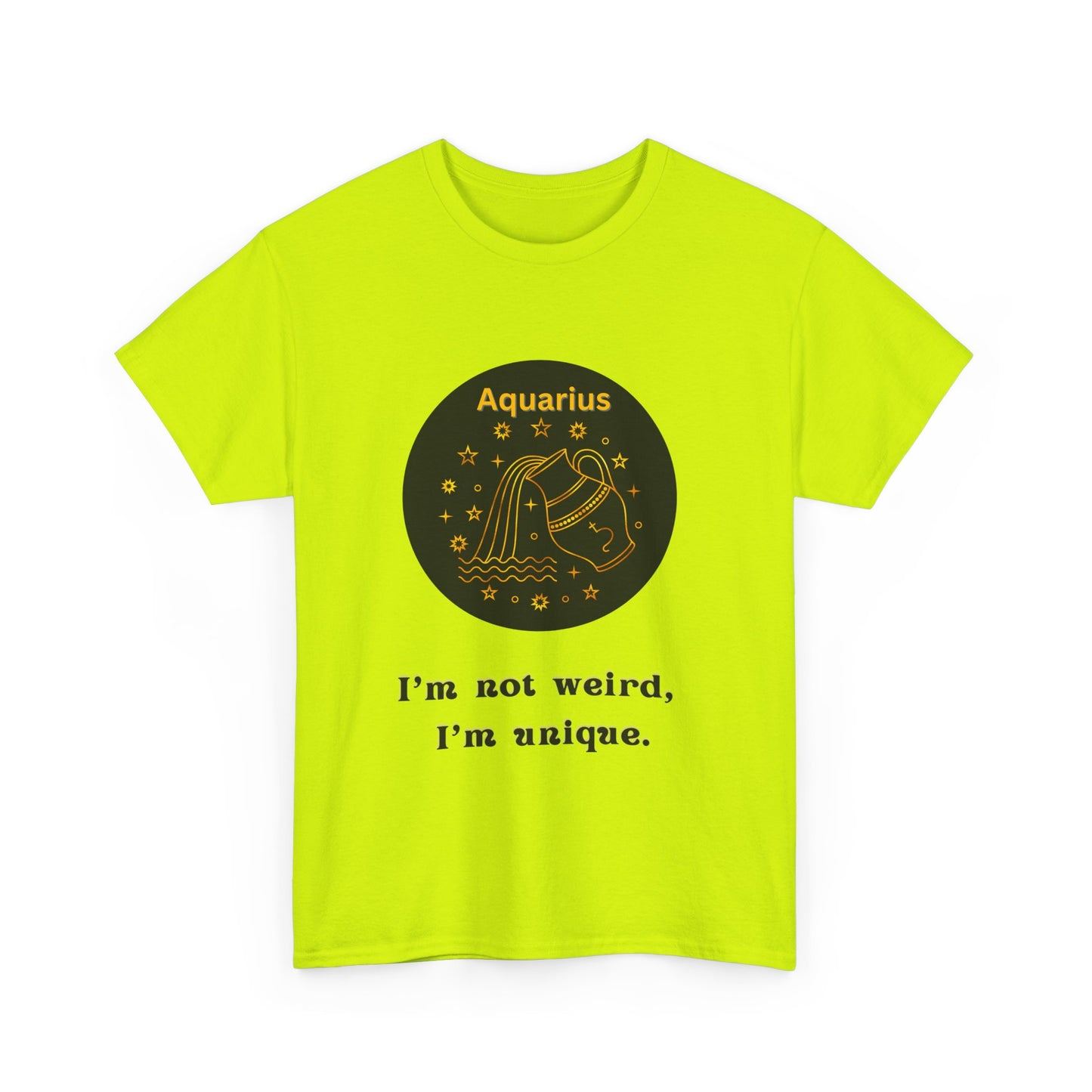 Aquarius T-Shirt, Aquarius Horoscope Gifts, Birth Month Gifts, Zodiac Sign T-Shirt Gifts, Astrology T-Shirt, Unisex Heavy Cotton Tee