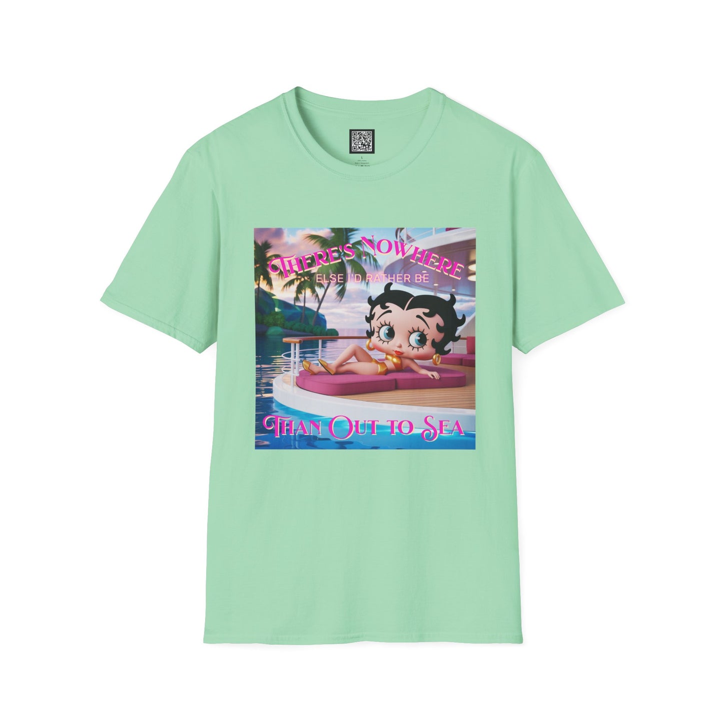 Betty Boop Tropical Unisex T-Shirt, Beach Lover Tee, Summer Vibes Shirt, Retro Cartoon Apparel, Gifts for Her, Fun Vacation Top
