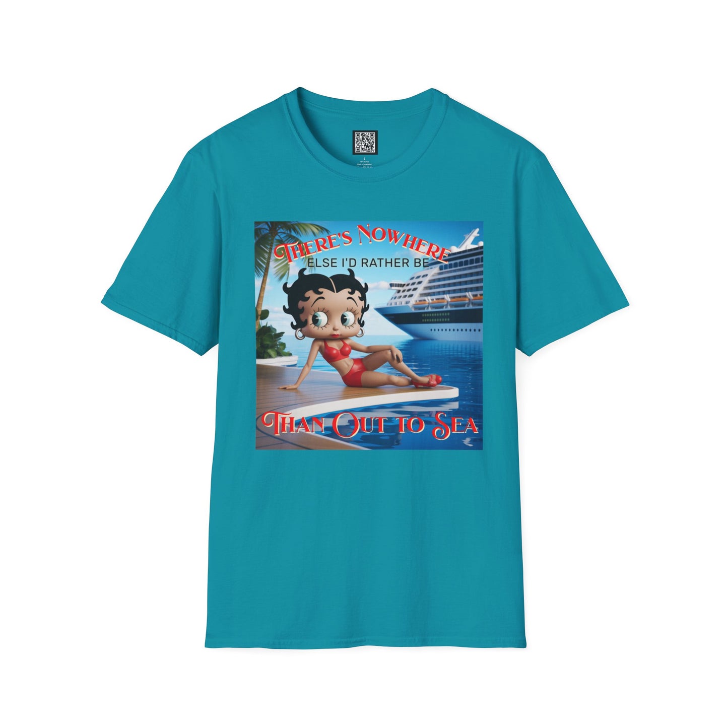 Betty Boop Cruisin' Vintage T-Shirt, Retro Beach Tee, Cute Cruise Themed Summer Fun Shirt, Vacation Outfit, Bettsie Style Clothing