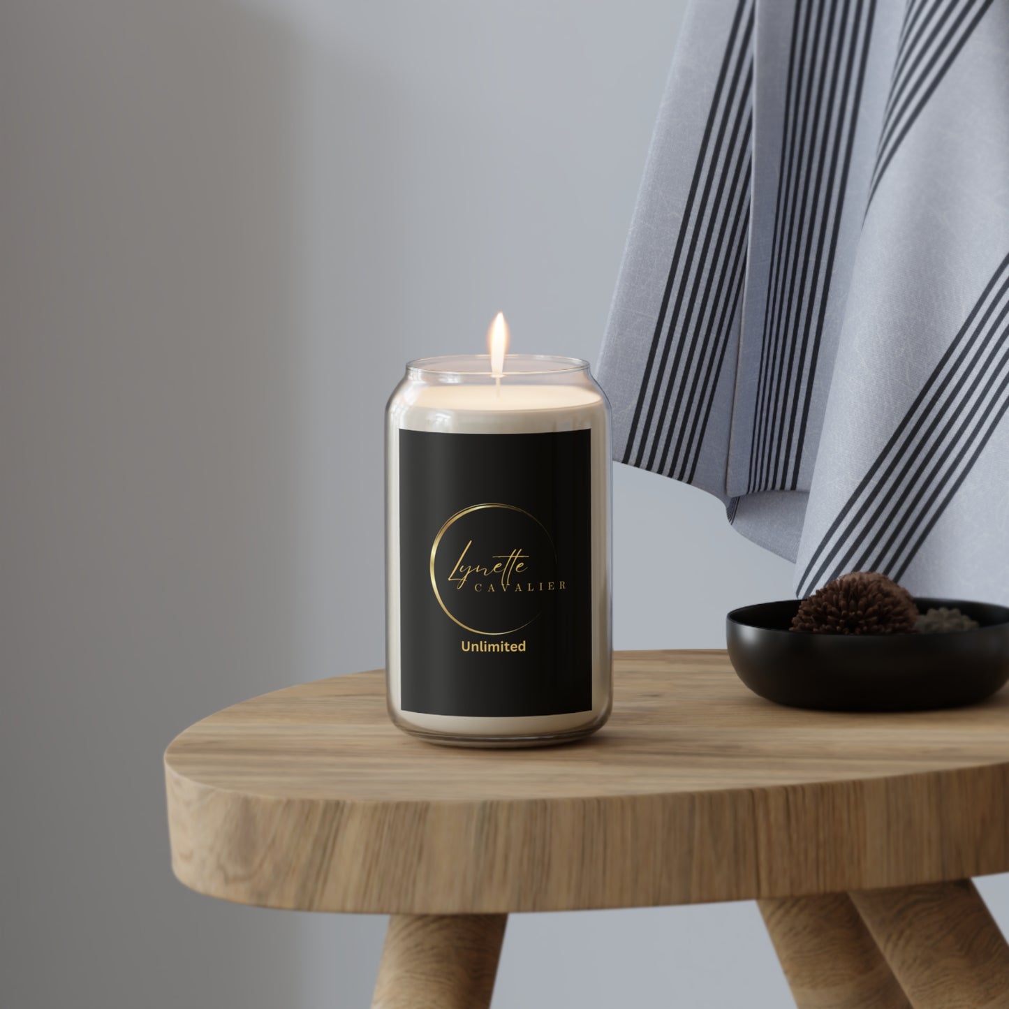 Lynette Cavalier's Soy Scented Candle, 13.75oz, Comfort Spice Candle, Sea Breeze Candle, Vanilla Bean Candle, 70-80 Hours of Relaxation