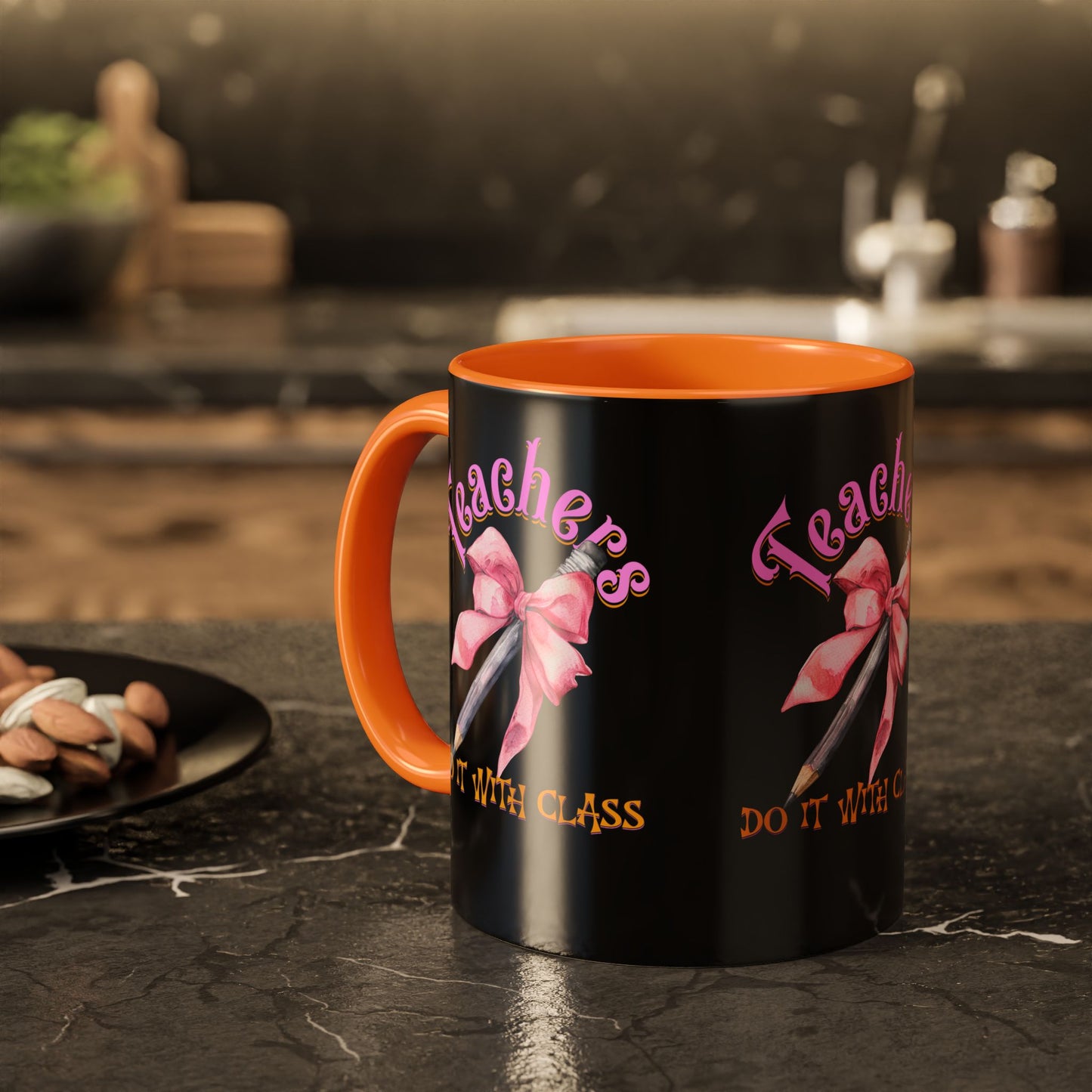 Colorful Mugs (11oz, 15oz), Teacher Appreciation Gift, Cute Gift for Teachers, Coffee Mug for Teachers, Coquette Bow Coffee Mug