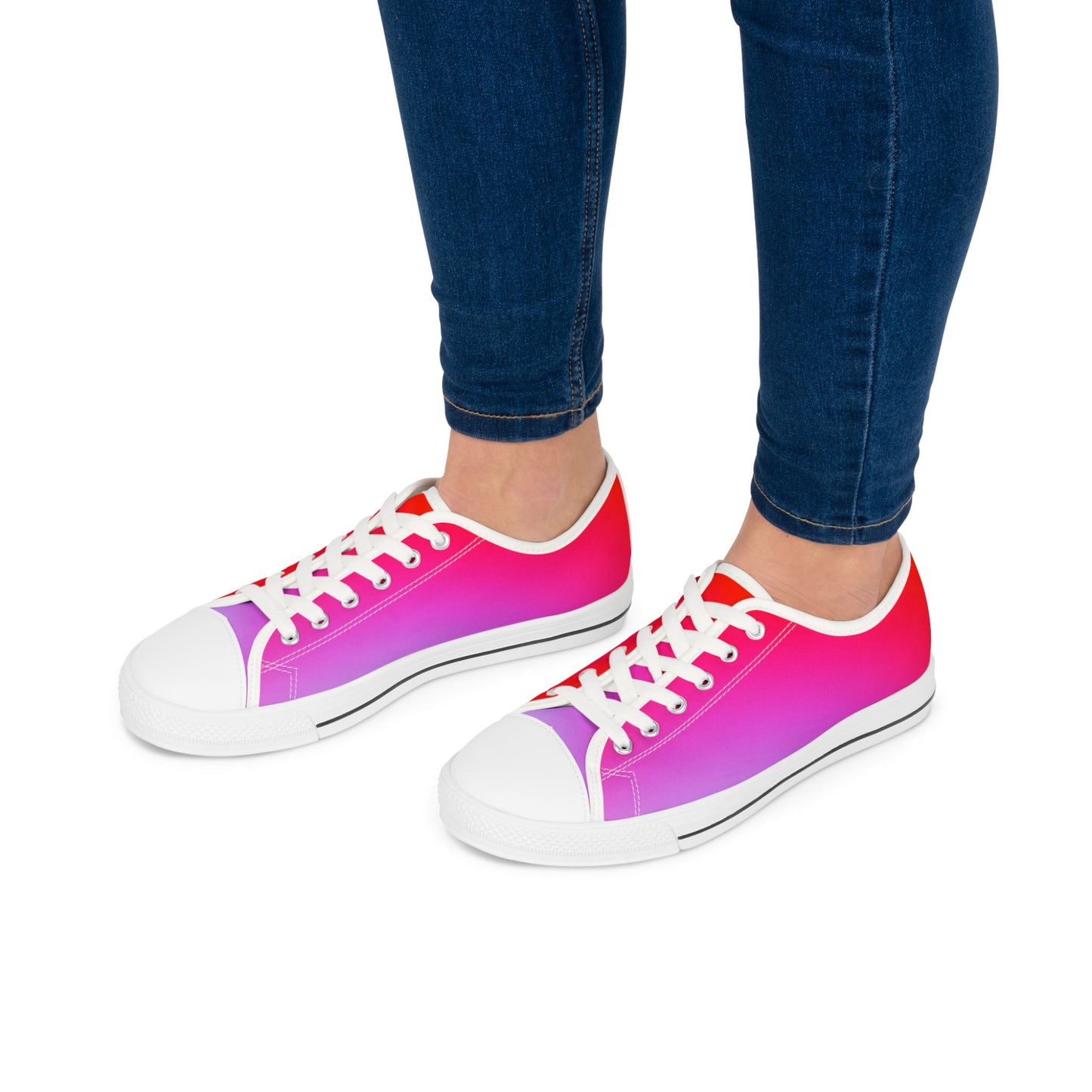 Gradient Women's Low Top Sneakers, Stylish Casual Women Shoes, Trendy Women Sneakers, Cute Summer Footwear, Gift for Her