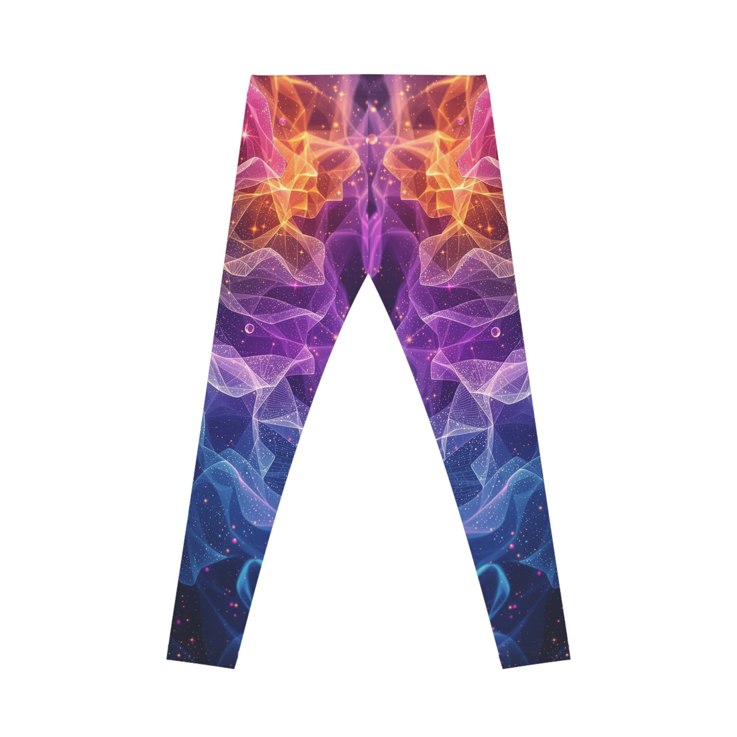 Cosmic Dreams Women's Leggings, Colorful Yoga Pants, Activewear for Women XS TO 2XL, One of a Kind Active Women Pants, Festival Fashion