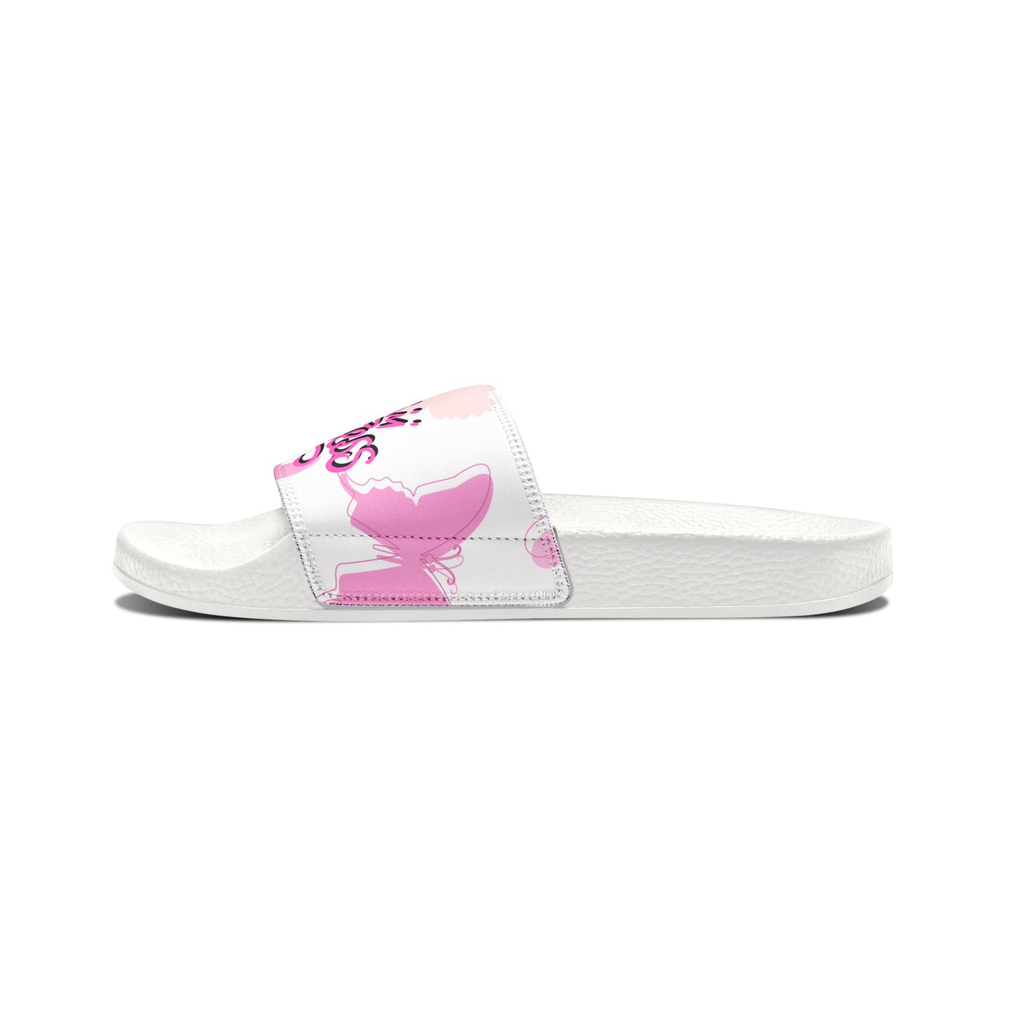 "Princess Dreams" Kids Slide Sandals with Pink & Purple Butterflies