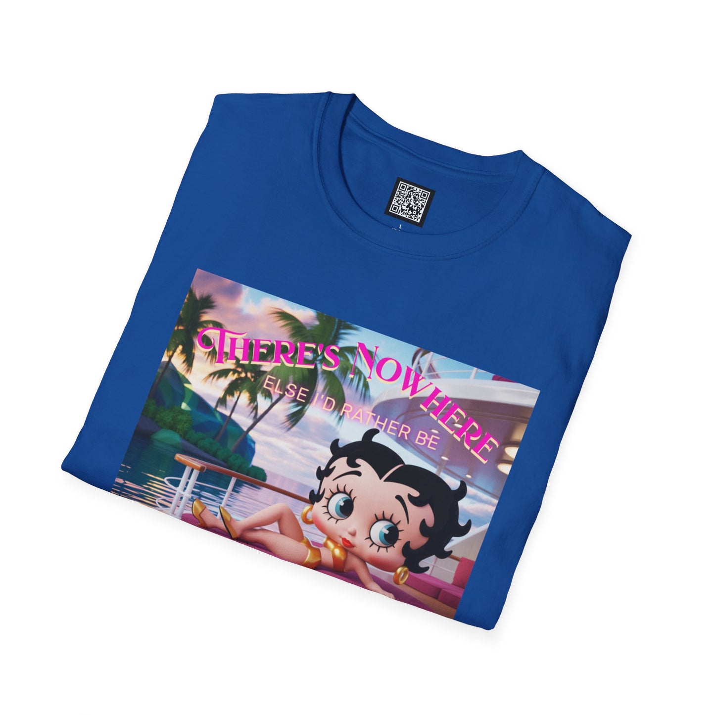 Betty Boop Tropical Unisex T-Shirt, Beach Lover Tee, Summer Vibes Shirt, Retro Cartoon Apparel, Gifts for Her, Fun Vacation Top