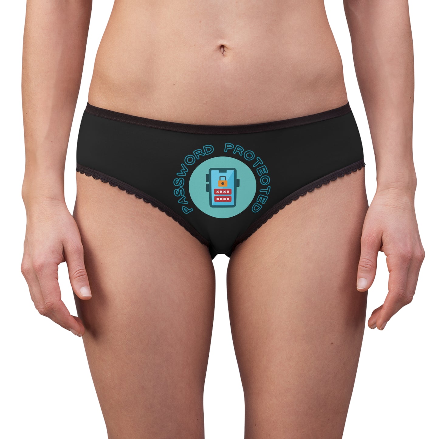 Password Protected Women's Briefs, Cute Women's Underwear,