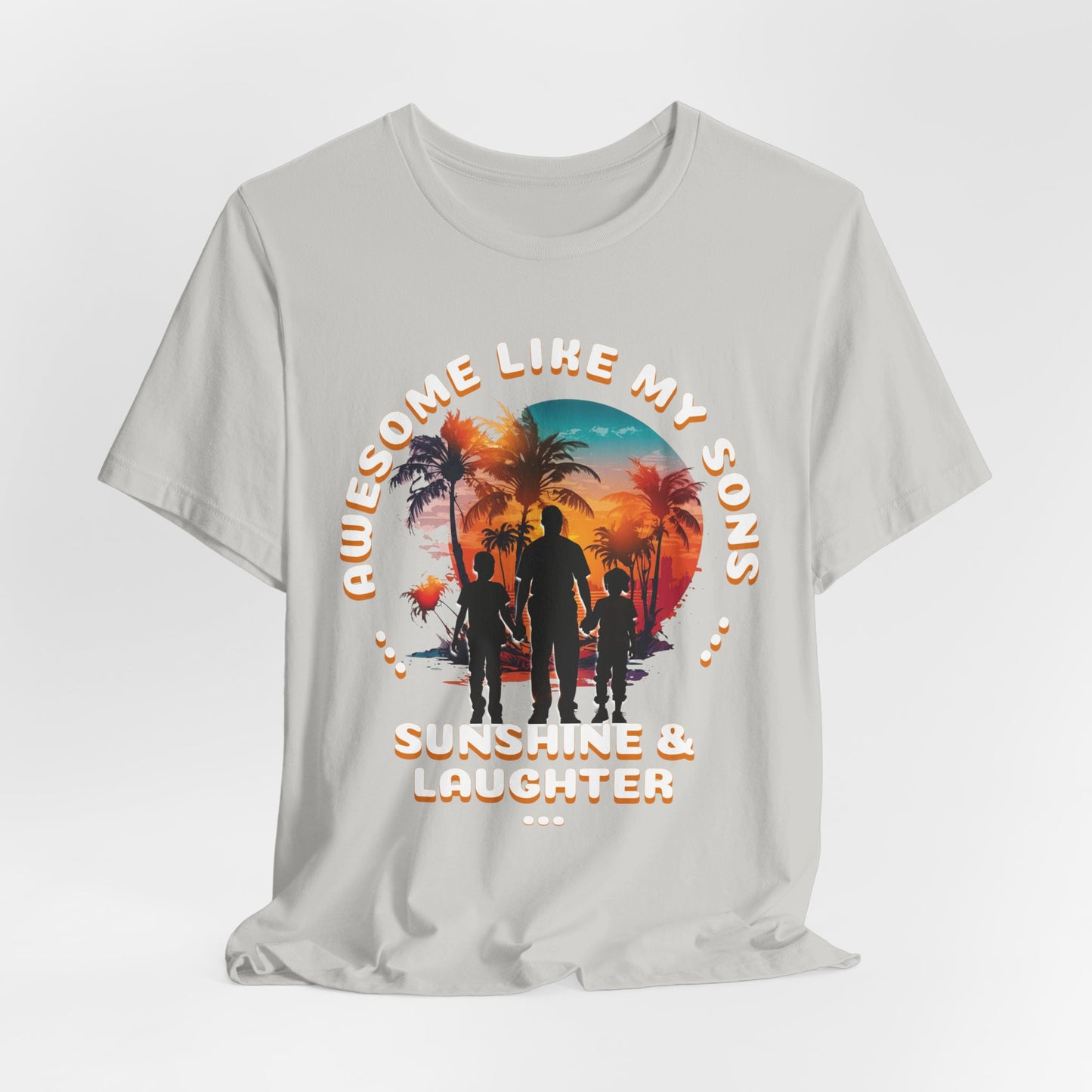 Sunshine & Laughter Tee - Unisex Jersey Short Sleeve Shirt, Gift for Parents, Summer Vibe T-Shirt, Family Trip Shirt, Vacation Apparel