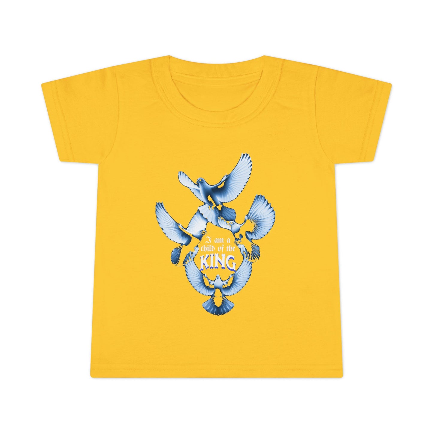 Toddler T-Shirt - "I Am a Child of the King" - Inspirational Tees for Toddlers, Religious T-Shirts for Infants and Toddlers