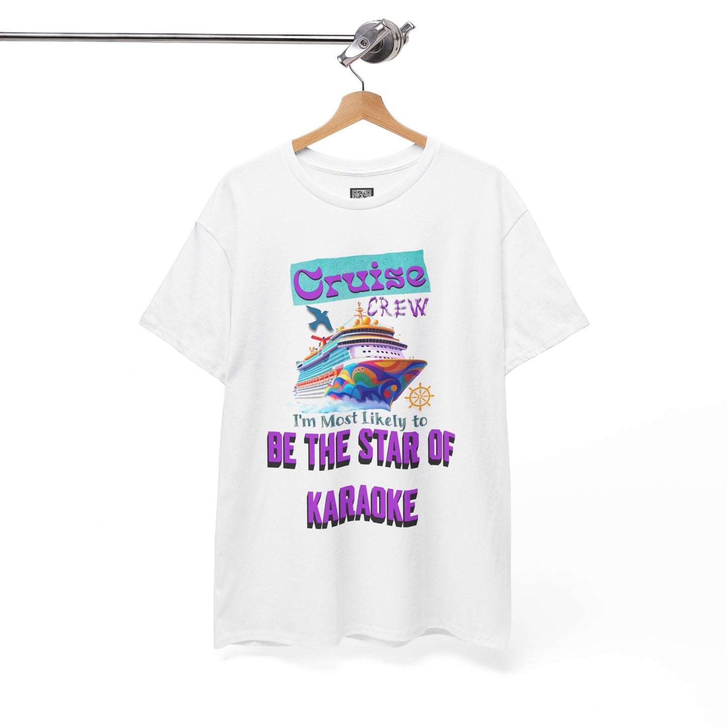 Cruising Karaoke Unisex Tee - Fun Cruise Travel Shirt, Cruise Vacation Outfit, Cruise Summer Party Gear, Gift for Cruise Lovers, Funny Shirt