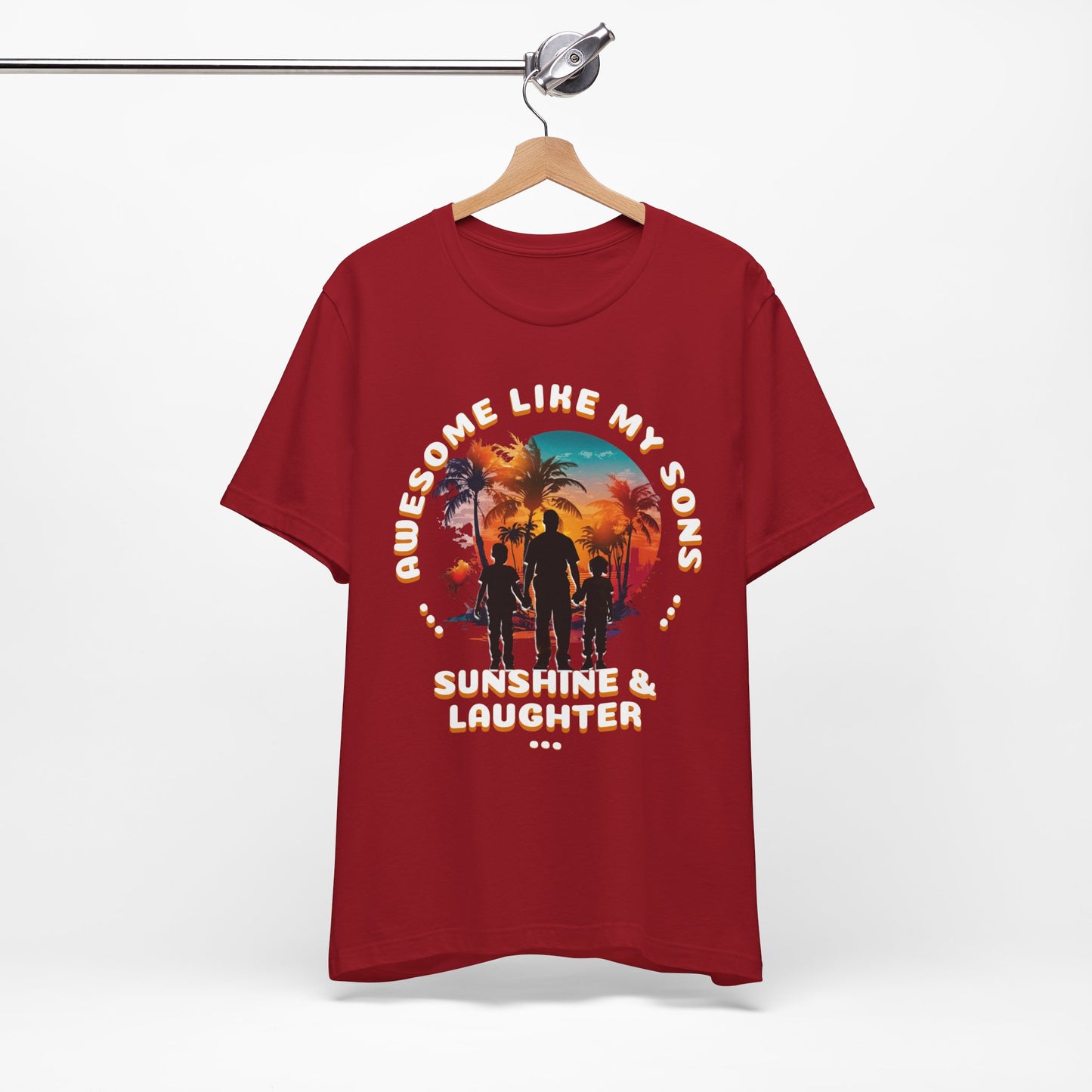 Sunshine & Laughter Tee - Unisex Jersey Short Sleeve Shirt, Gift for Parents, Summer Vibe T-Shirt, Family Trip Shirt, Vacation Apparel