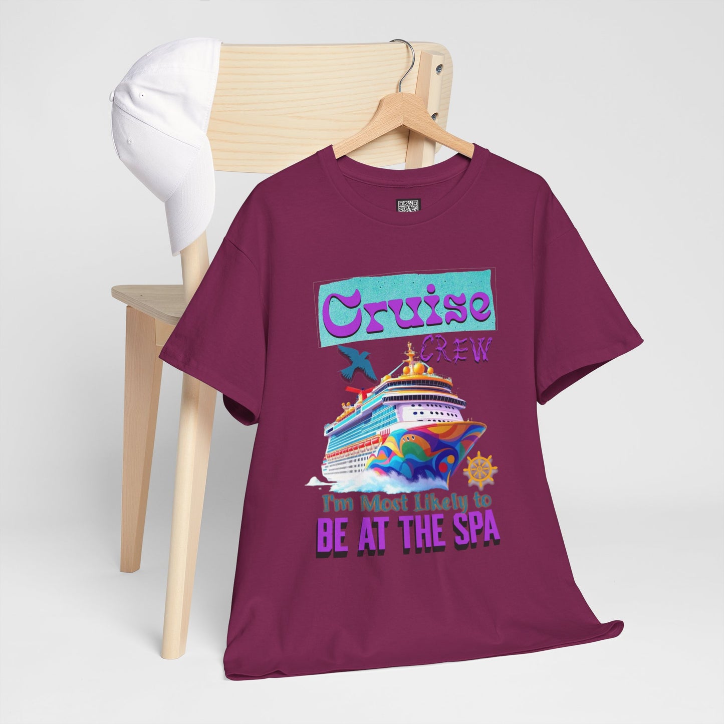 Cruise Crew Unisex Tee - Spa Day Vibes, Cruise Vacation T-Shirt, Funny Group Travel Apparel, Cruise Wear, Summer Fun Shirt