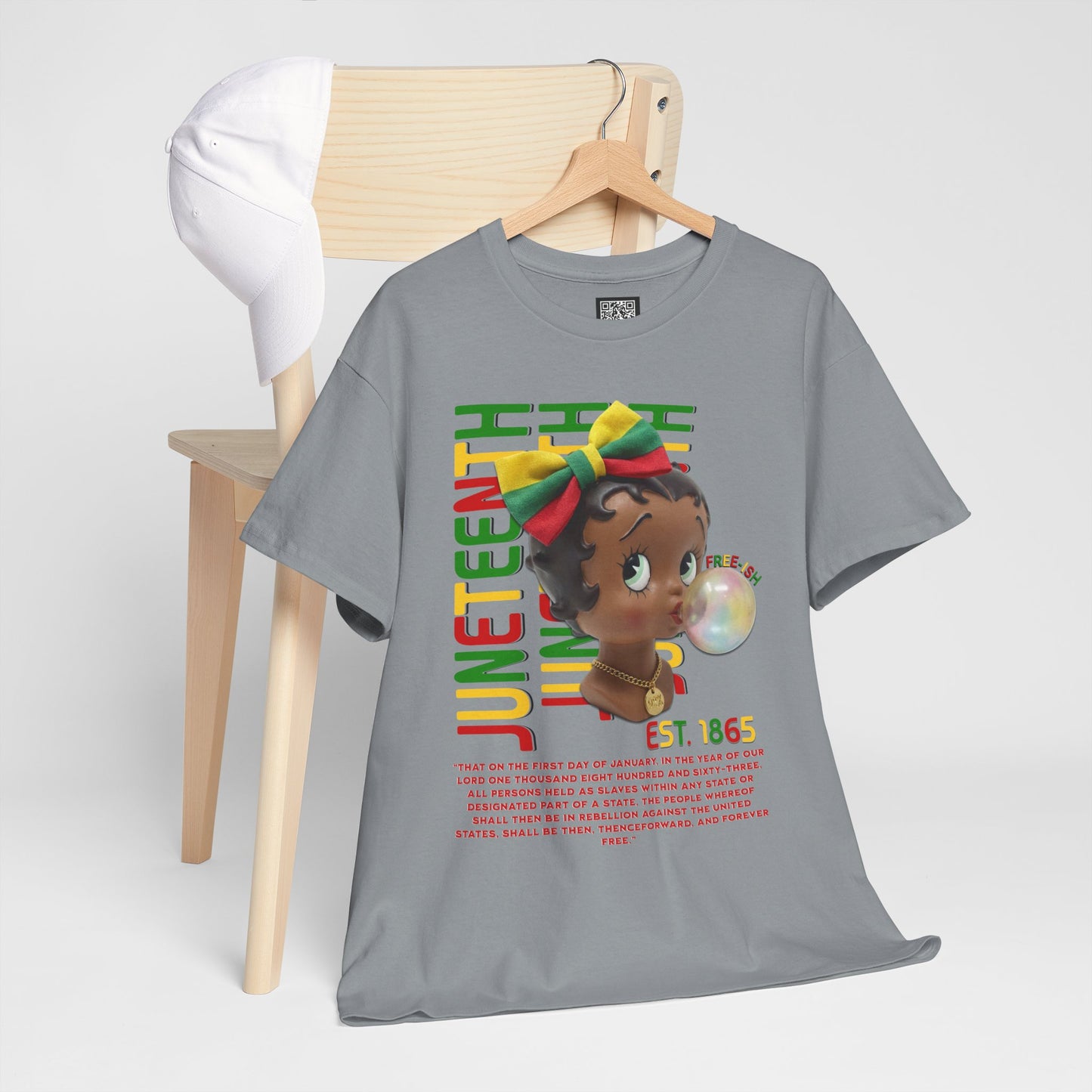 Juneteenth Betty Boop Graphic Tee — "Juneteenth Est. 1865" Celebration T-Shirt