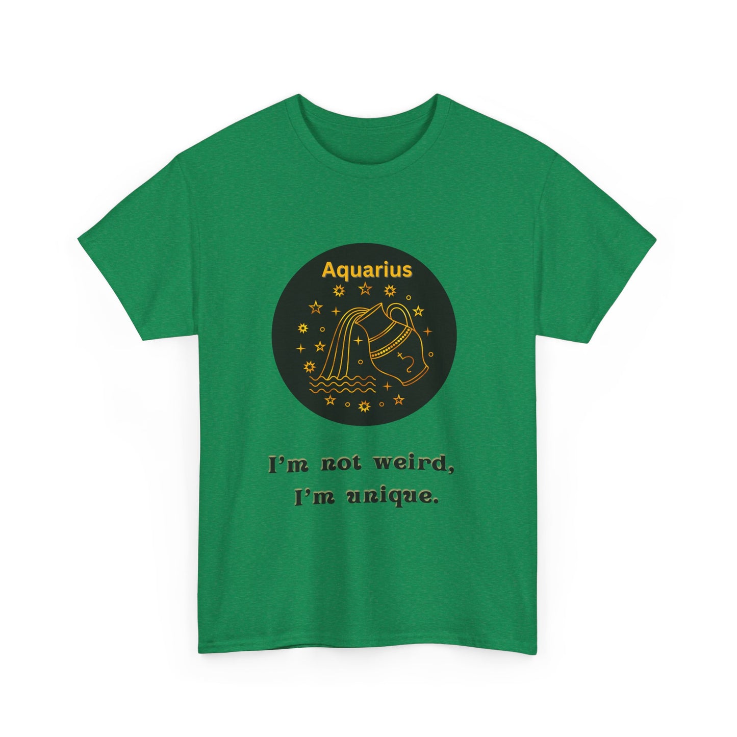 Aquarius T-Shirt, Aquarius Horoscope Gifts, Birth Month Gifts, Zodiac Sign T-Shirt Gifts, Astrology T-Shirt, Unisex Heavy Cotton Tee