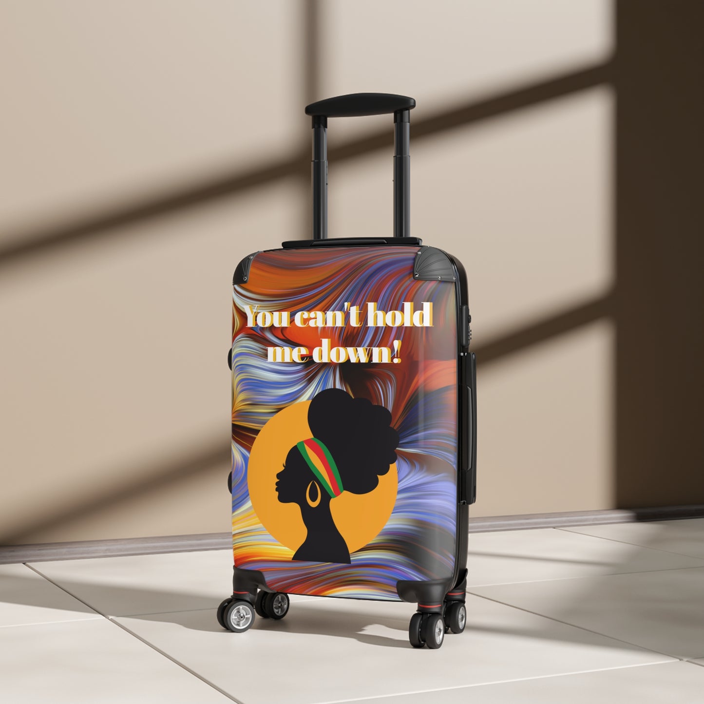 Afrocentric Suitcase for Women, Personalization Available Upon Request