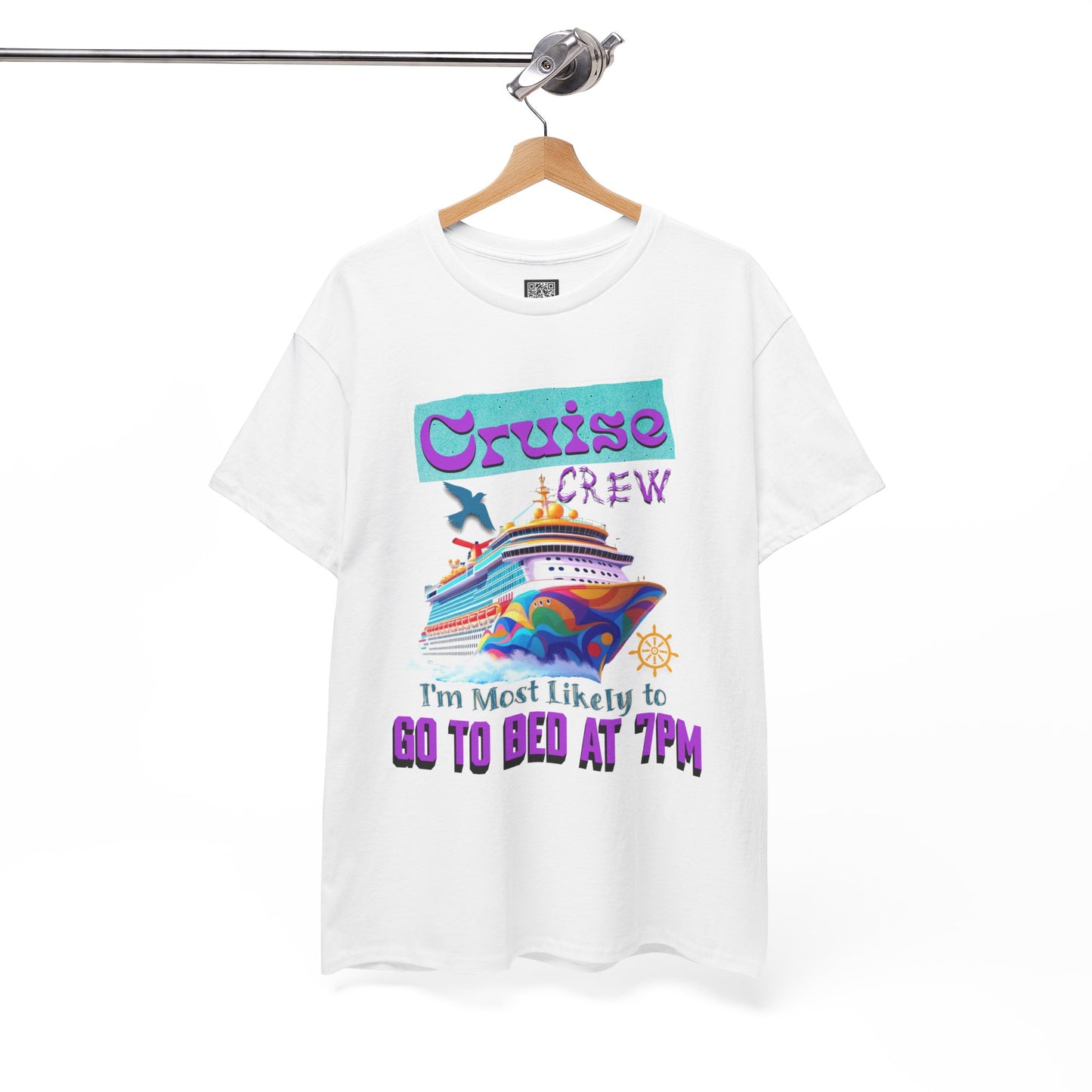 Cruise Crew Unisex Heavy Cotton Tee, Vacation Shirt, Funny Travel Gift, Cruise Enthusiast Apparel, Summer Tee, Sea Adventure Wear