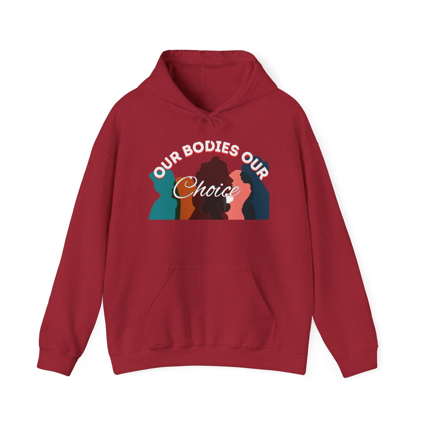 Our Bodies Our Choice Women's Heavy Blend™ Hooded Sweatshirt