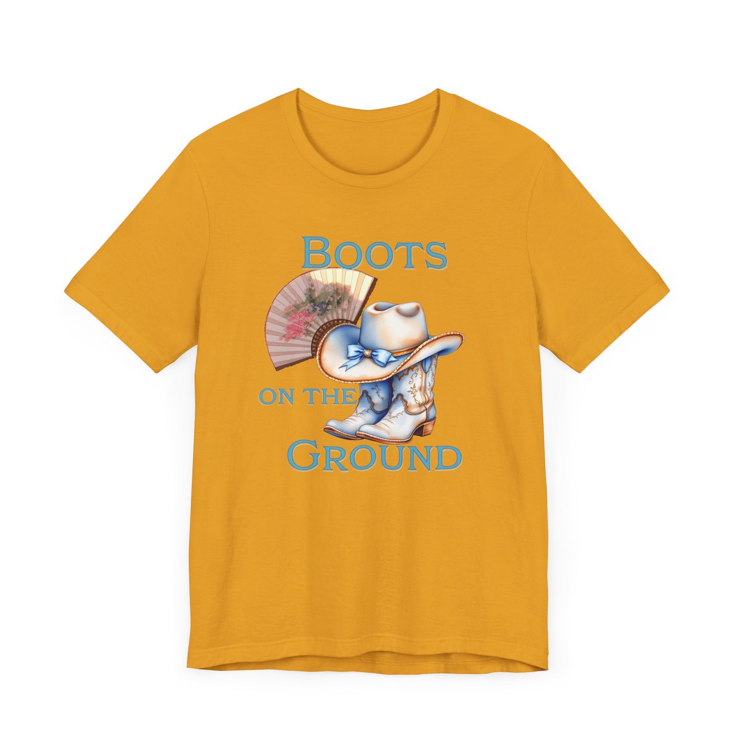 Cowboy Boots Graphic Tee - "Boots on the Ground" Inspired Design, Unisex Shirt for Men and Women, Country Music Lover Tees