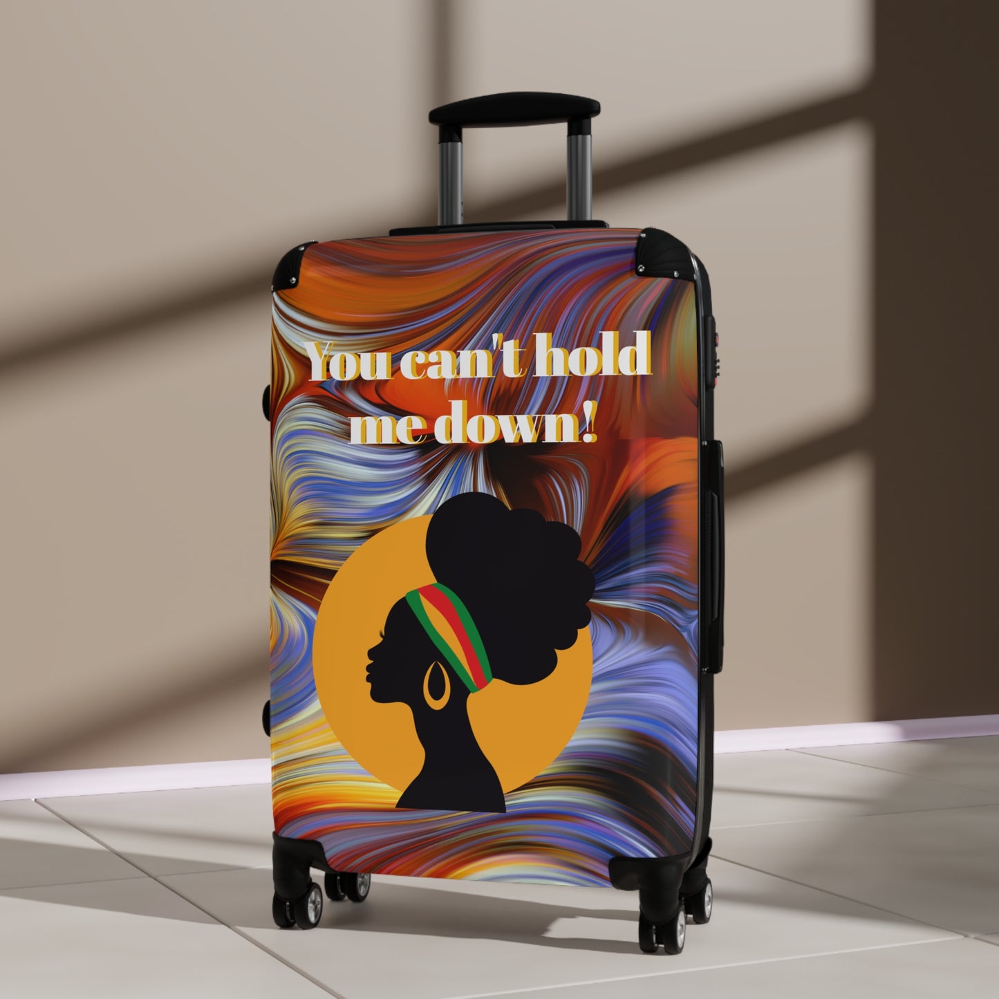 Afrocentric Suitcase for Women, Personalization Available Upon Request
