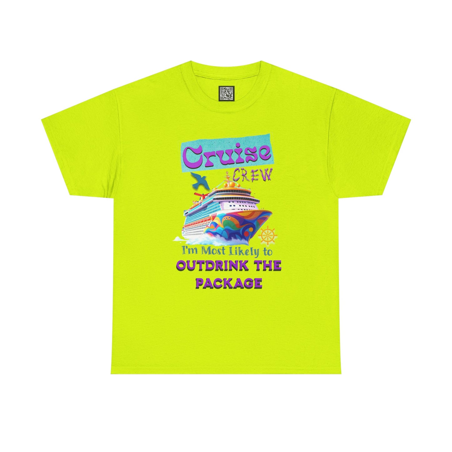Cruise Crew Outdrink Package Tee | Fun Vacation T-Shirt | Perfect for Summer, Group Trips, Gifts, Drink Package T-Shirt for Cruise