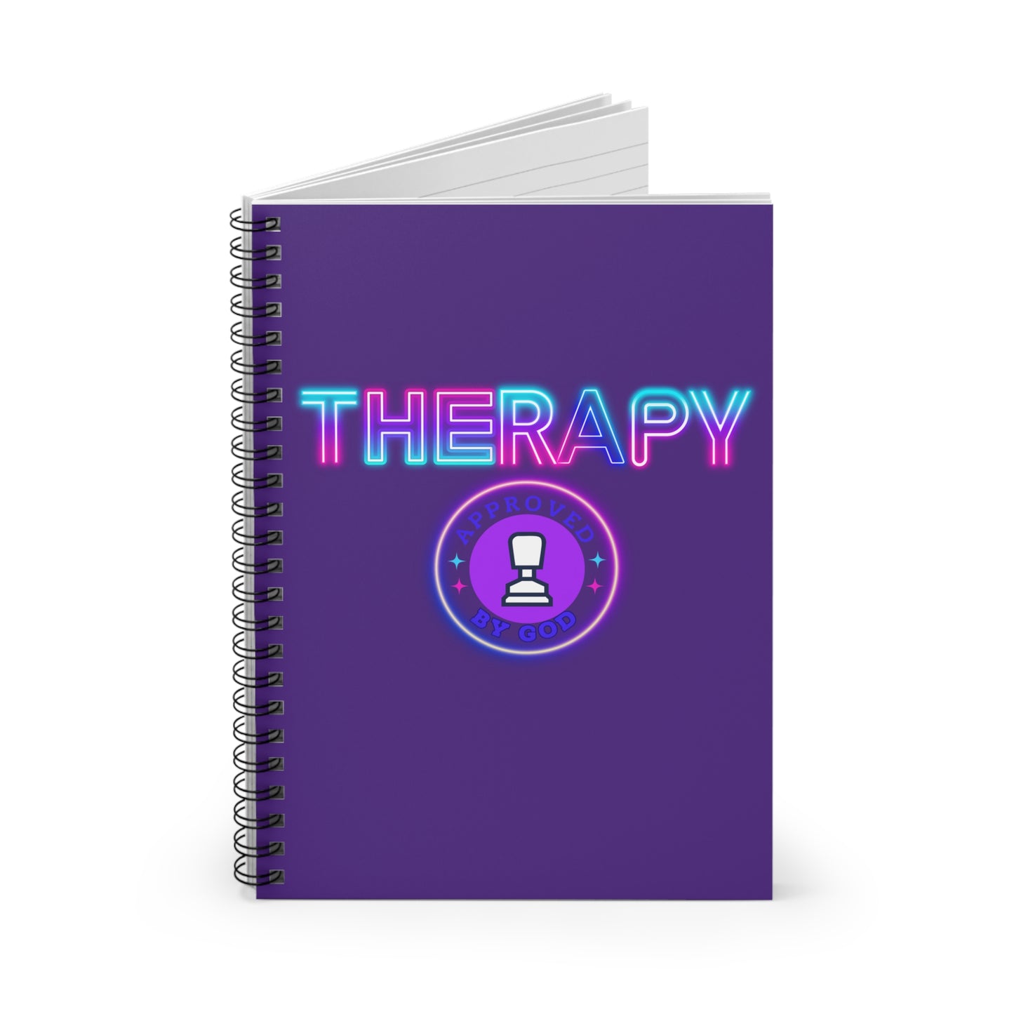 Spiral Notebook - Mental Health Gift, Mental Health Care Gifts, Inspirational Notebook, Therapy Notebook, Therapy Works, Motivational Notebook,