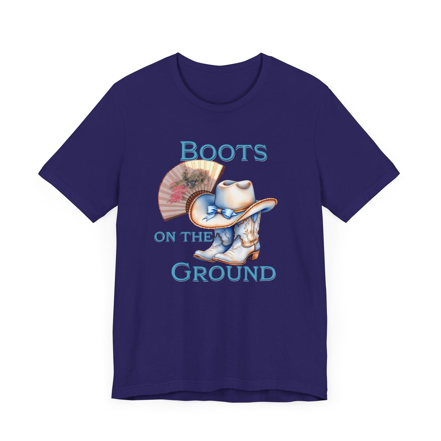 Cowboy Boots Graphic Tee - "Boots on the Ground" Inspired Design, Unisex Shirt for Men and Women, Country Music Lover Tees