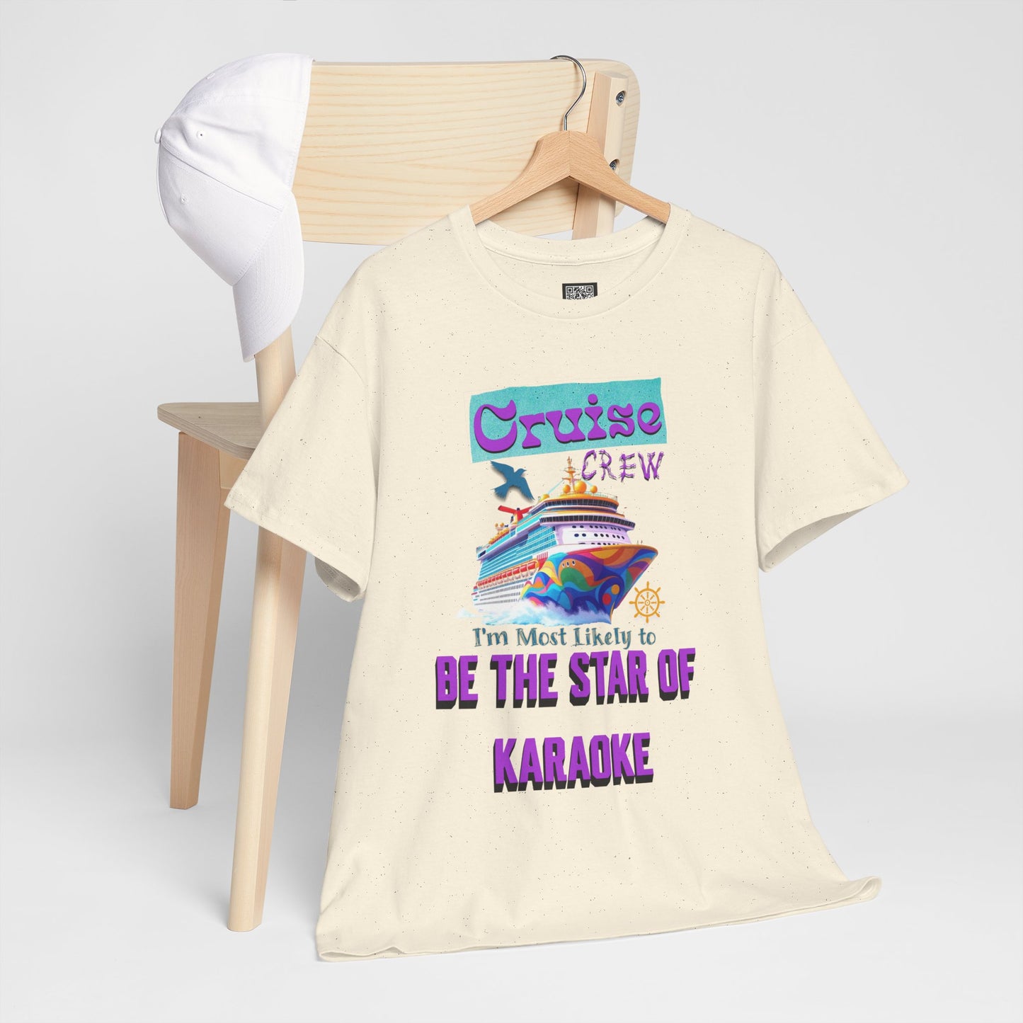 Cruising Karaoke Unisex Tee - Fun Cruise Travel Shirt, Cruise Vacation Outfit, Cruise Summer Party Gear, Gift for Cruise Lovers, Funny Shirt