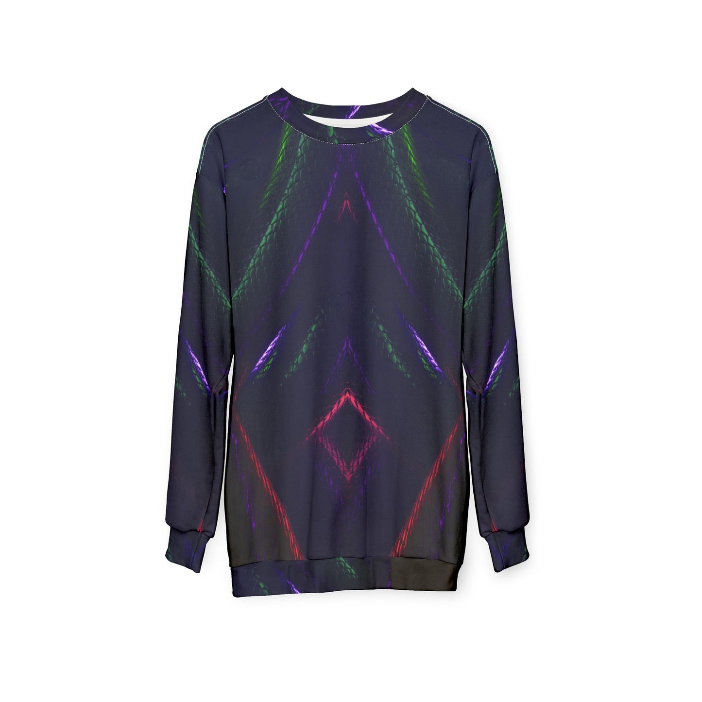 Cosmic Snakeskin Vibes Unisex Sweatshirt - Colorful Snake Design
