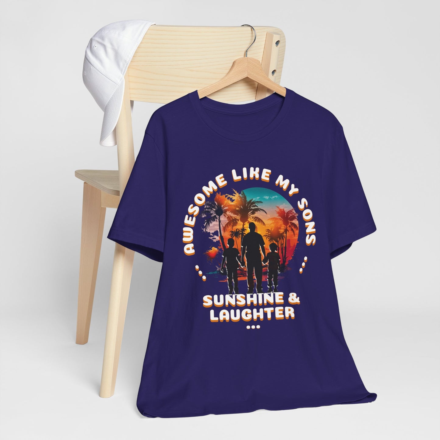 Sunshine & Laughter Tee - Unisex Jersey Short Sleeve Shirt, Gift for Parents, Summer Vibe T-Shirt, Family Trip Shirt, Vacation Apparel