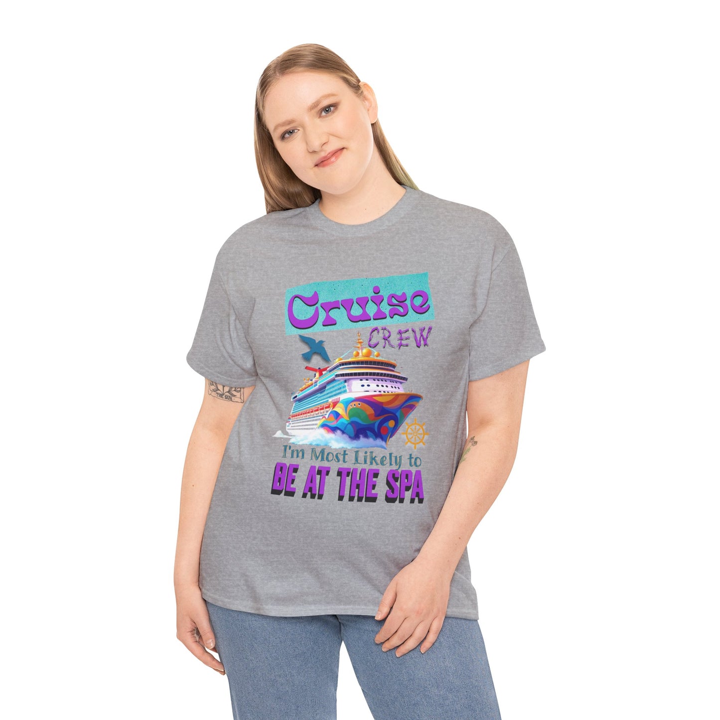 Cruise Crew Unisex Tee - Spa Day Vibes, Cruise Vacation T-Shirt, Funny Group Travel Apparel, Cruise Wear, Summer Fun Shirt