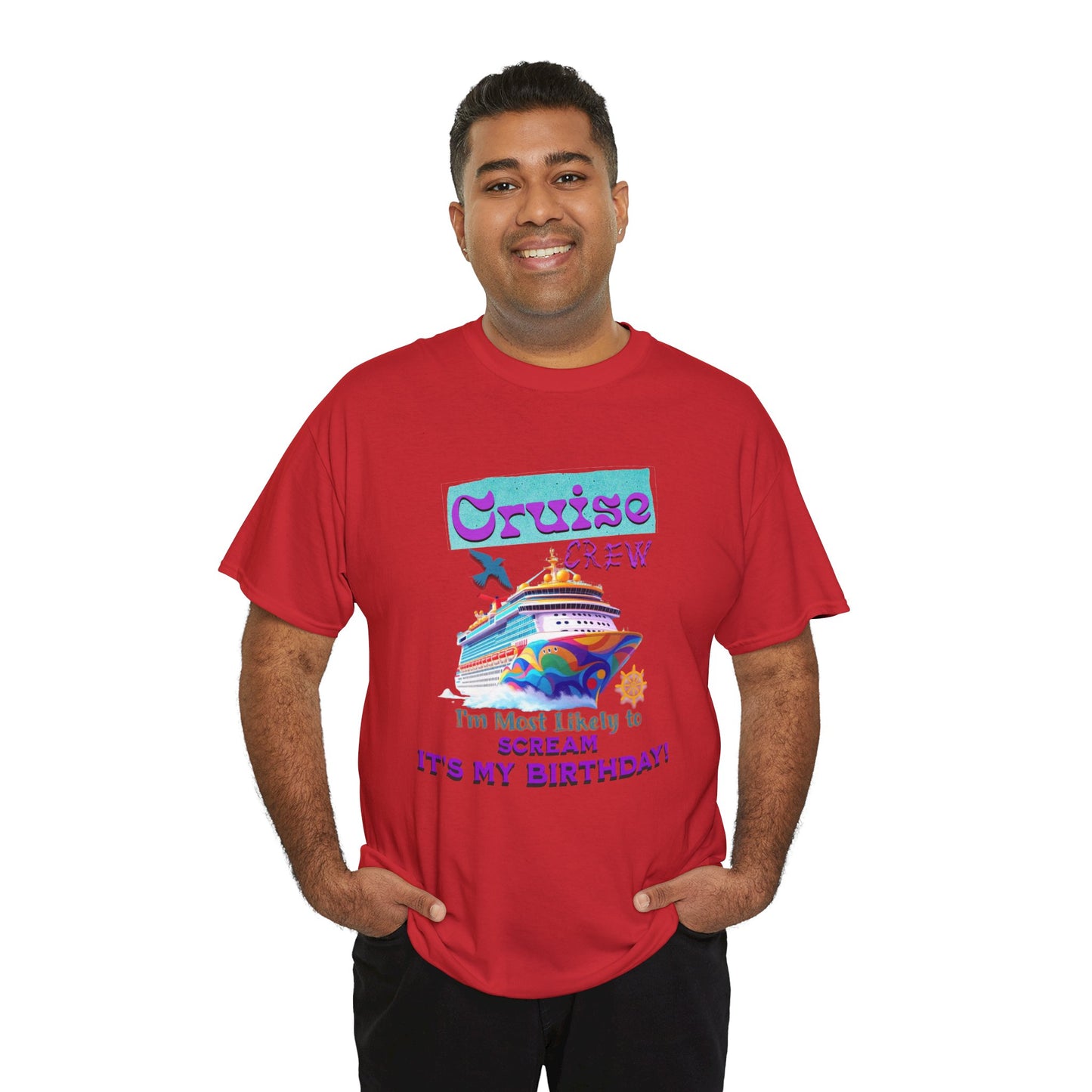 Cruise Crew Birthday T-Shirt, Vacation Shirt, Travel Tee, Fun Cruise Gift, Birthday Celebration Apparel for a Cruise Crew