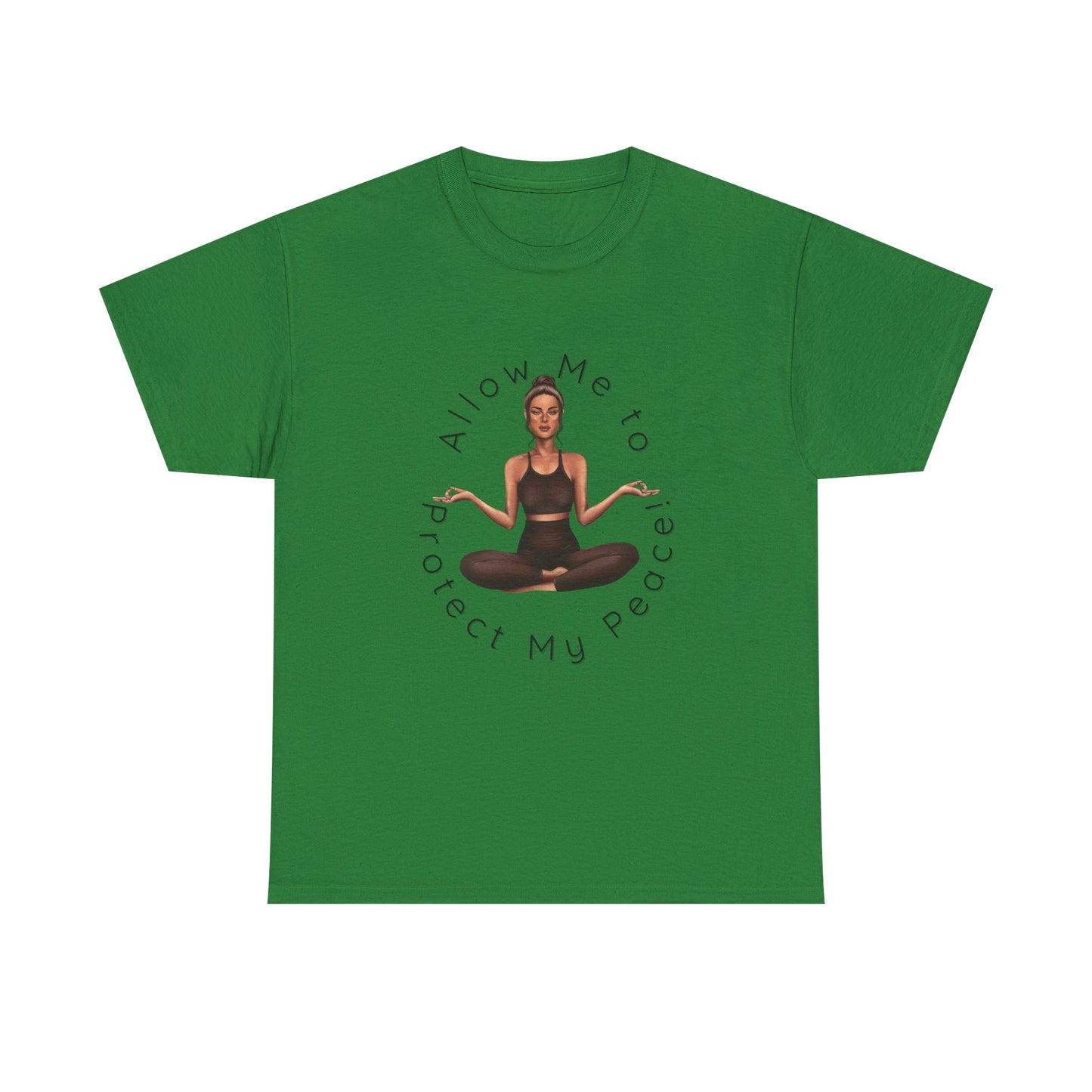 Protect My Peace Yoga Art, Serenity Yoga T-Shirt, Yoga Instructor Shirt, T-Shirt Gift for Yoga Instructor, Gift for Yoga Enthusiast, Fitness Instructor Gift