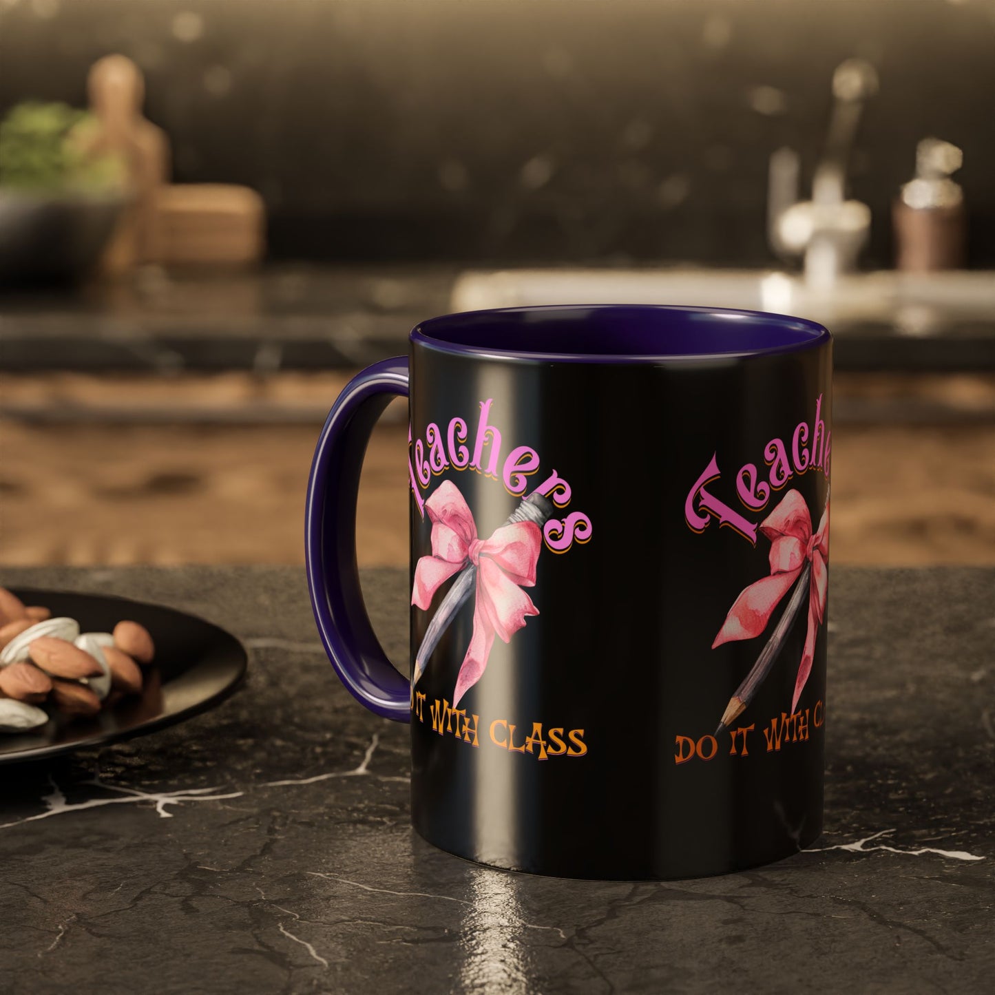 Colorful Mugs (11oz, 15oz), Teacher Appreciation Gift, Cute Gift for Teachers, Coffee Mug for Teachers, Coquette Bow Coffee Mug