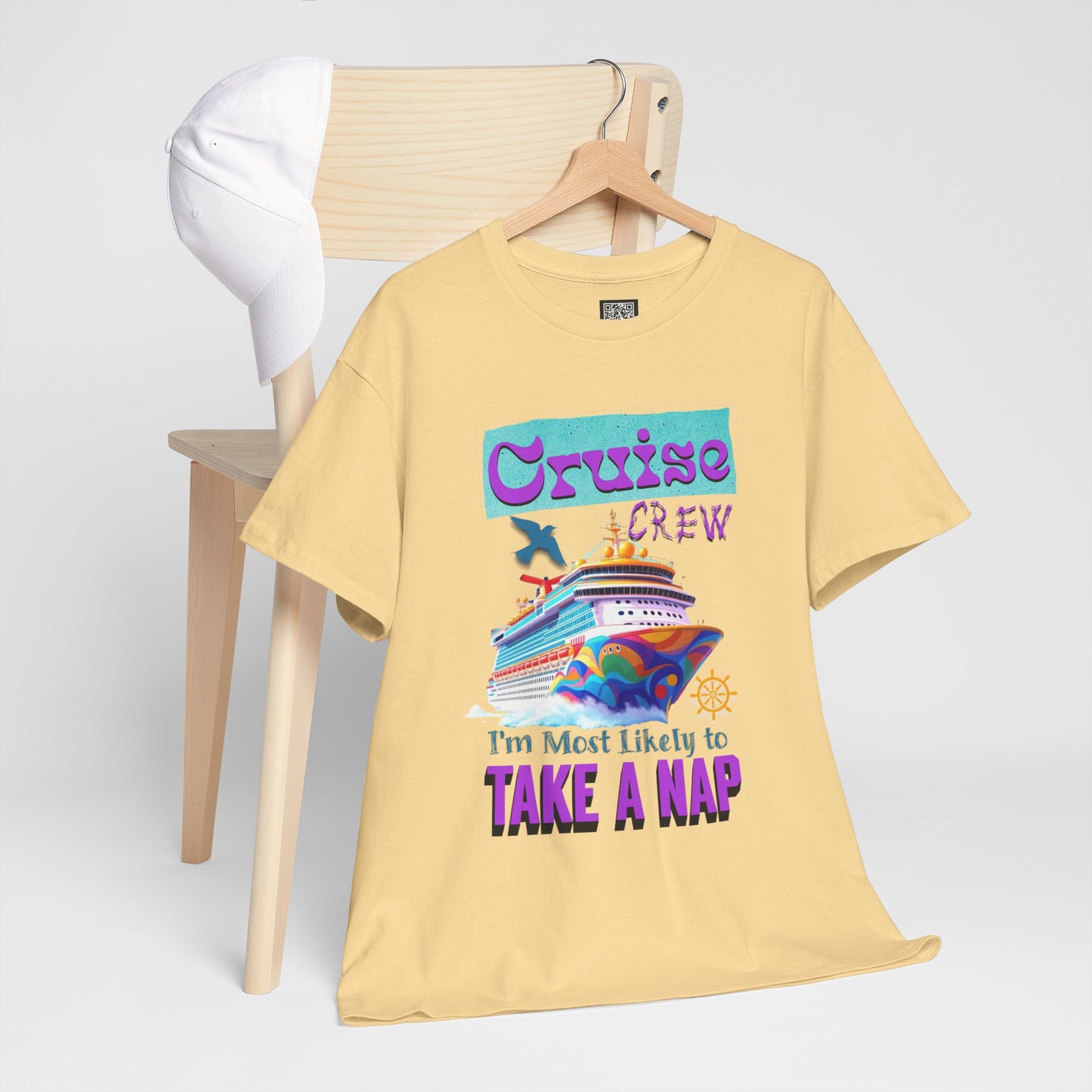 Cruise Crew Nap Tee, Unisex Cotton Shirt, Fun Cruise Vacation Apparel, Cruising Nautical Gift, Group Travel Outfit, Fun Cruise Shirt
