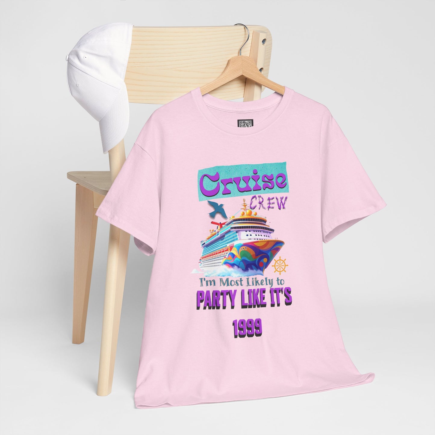 Cruise Crew Heavy Cotton Tee - Party Like It's 1999, Cruise Vacation T-Shirt, Summer Cruise Shirt, Fun Travel Apparel, Gift for Cruise Enthusiasts