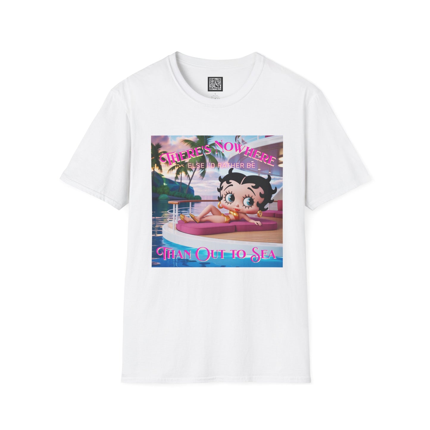 Betty Boop Tropical Unisex T-Shirt, Beach Lover Tee, Summer Vibes Shirt, Retro Cartoon Apparel, Gifts for Her, Fun Vacation Top