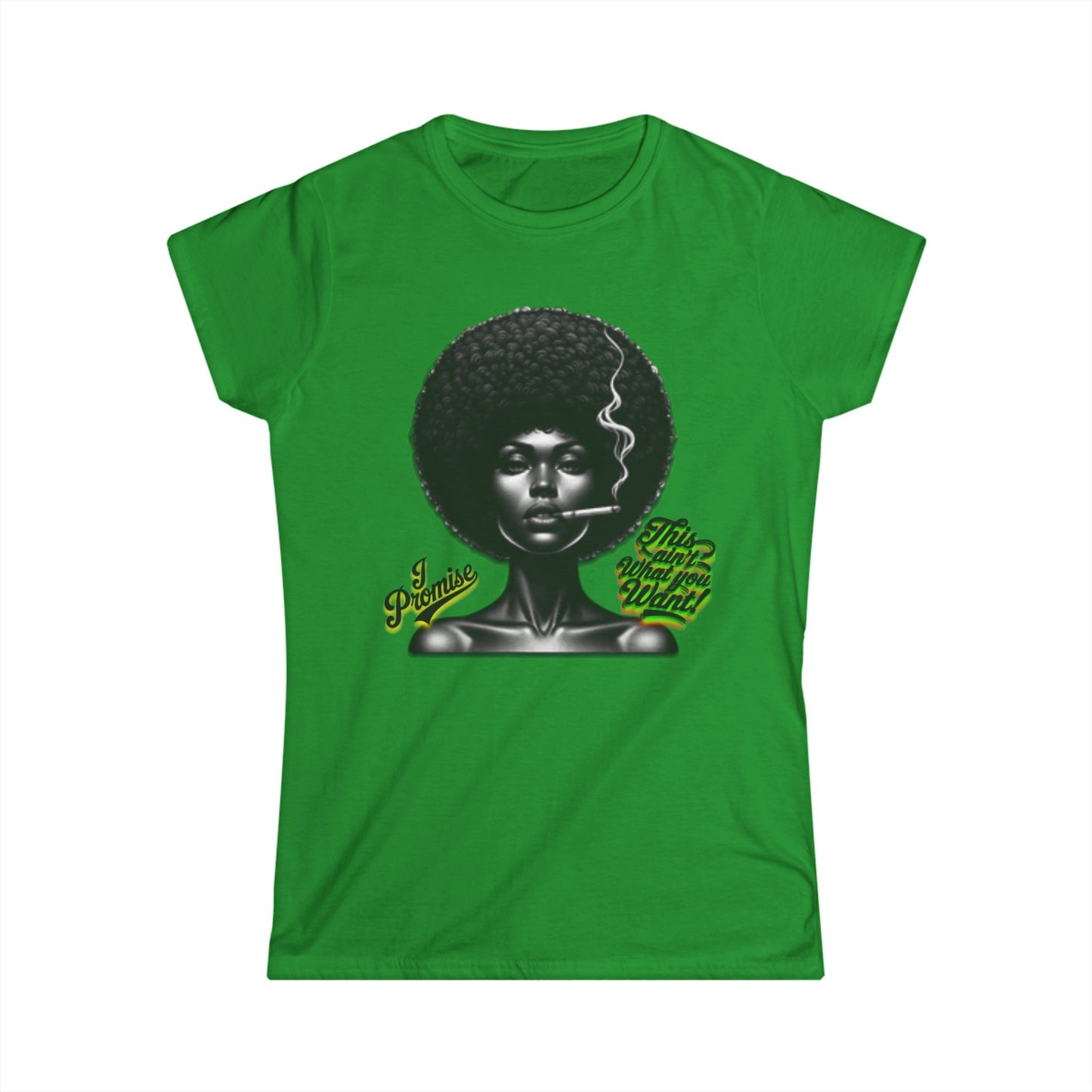 Black Woman Graphic Tee - "I Promise This Ain’t What You Want", Melanin T-Shirts for Black Women, 92% Black Women Shirts, Black Girl Magic Tee