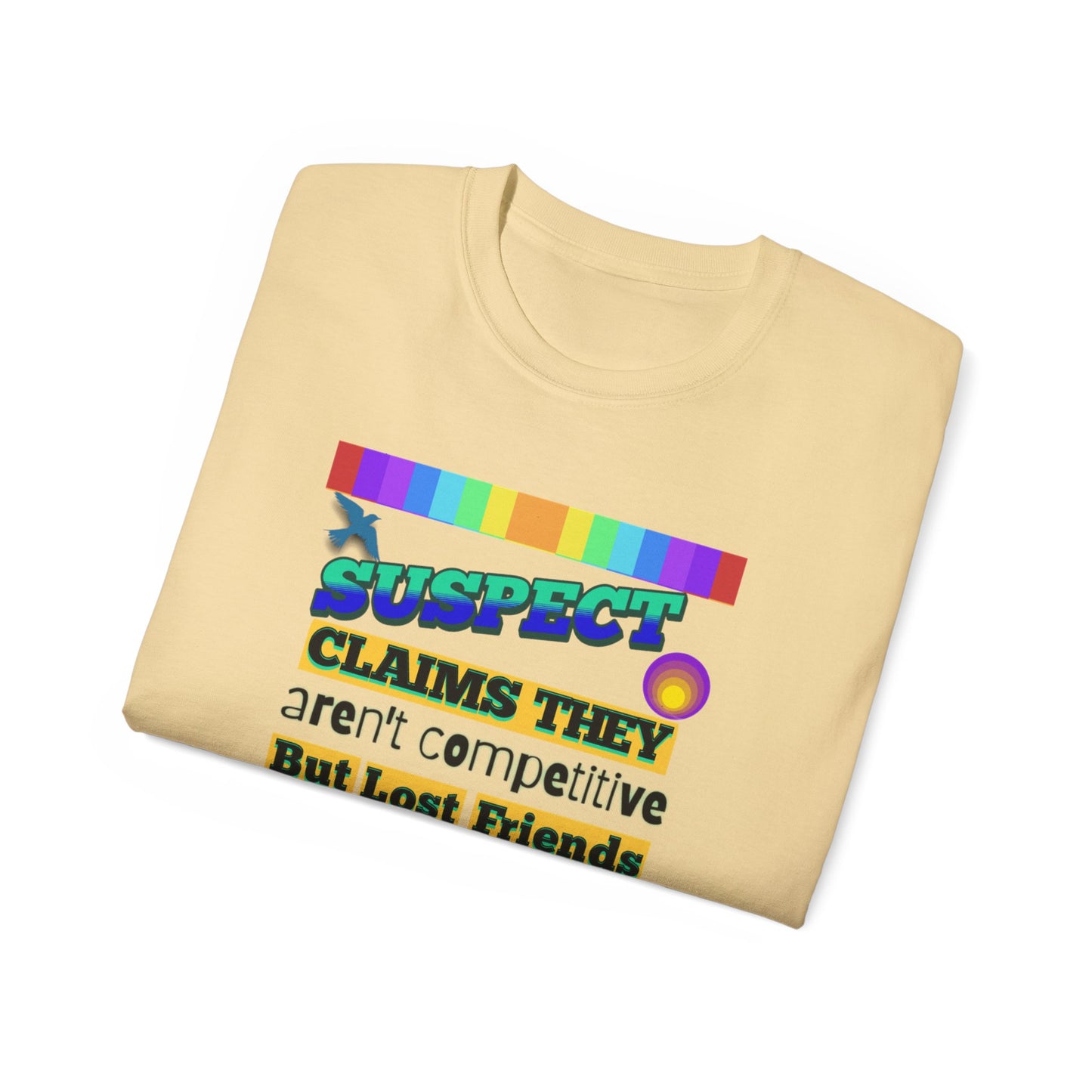 Competitive Spirit Cruise Crew Unisex Tee - Fun Trivia Game Shirt, Gift for Friends, Casual Wear, Family Game Night, Unique Graphic Tee