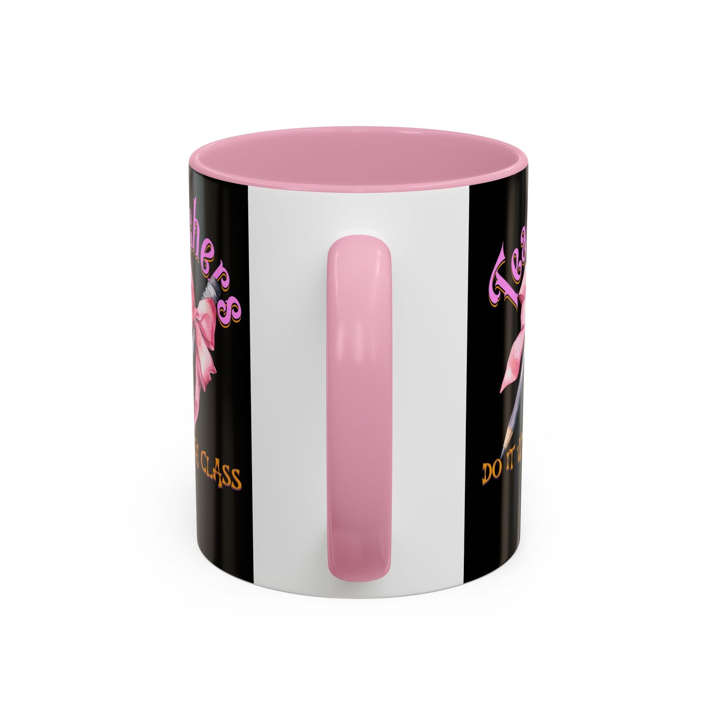 Colorful Mugs (11oz, 15oz), Teacher Appreciation Gift, Cute Gift for Teachers, Coffee Mug for Teachers, Coquette Bow Coffee Mug