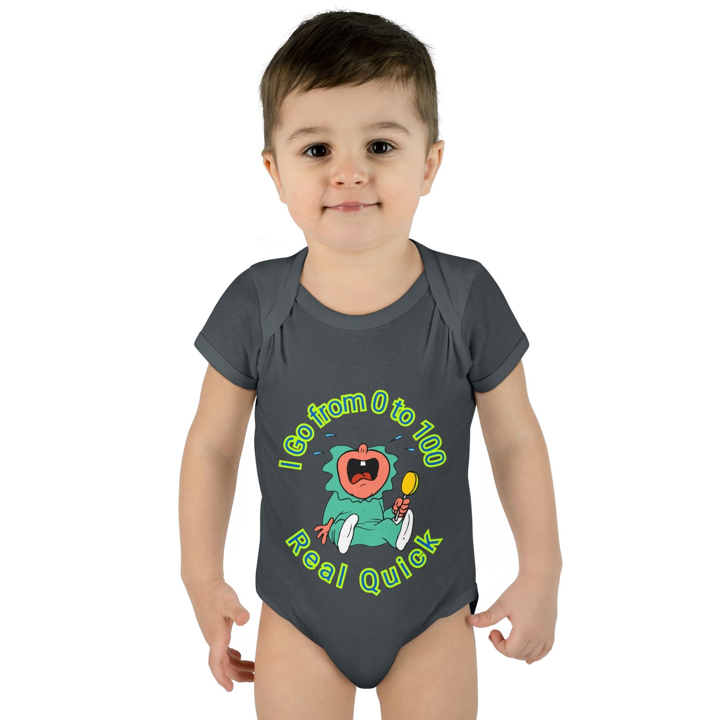Funny Baby Onesies from 0 to 24 Months, Cute Colorful Baby Onesies for Boy or Girl, From 0 to 100 Real Quick, Newborn Baby Shower Gifts