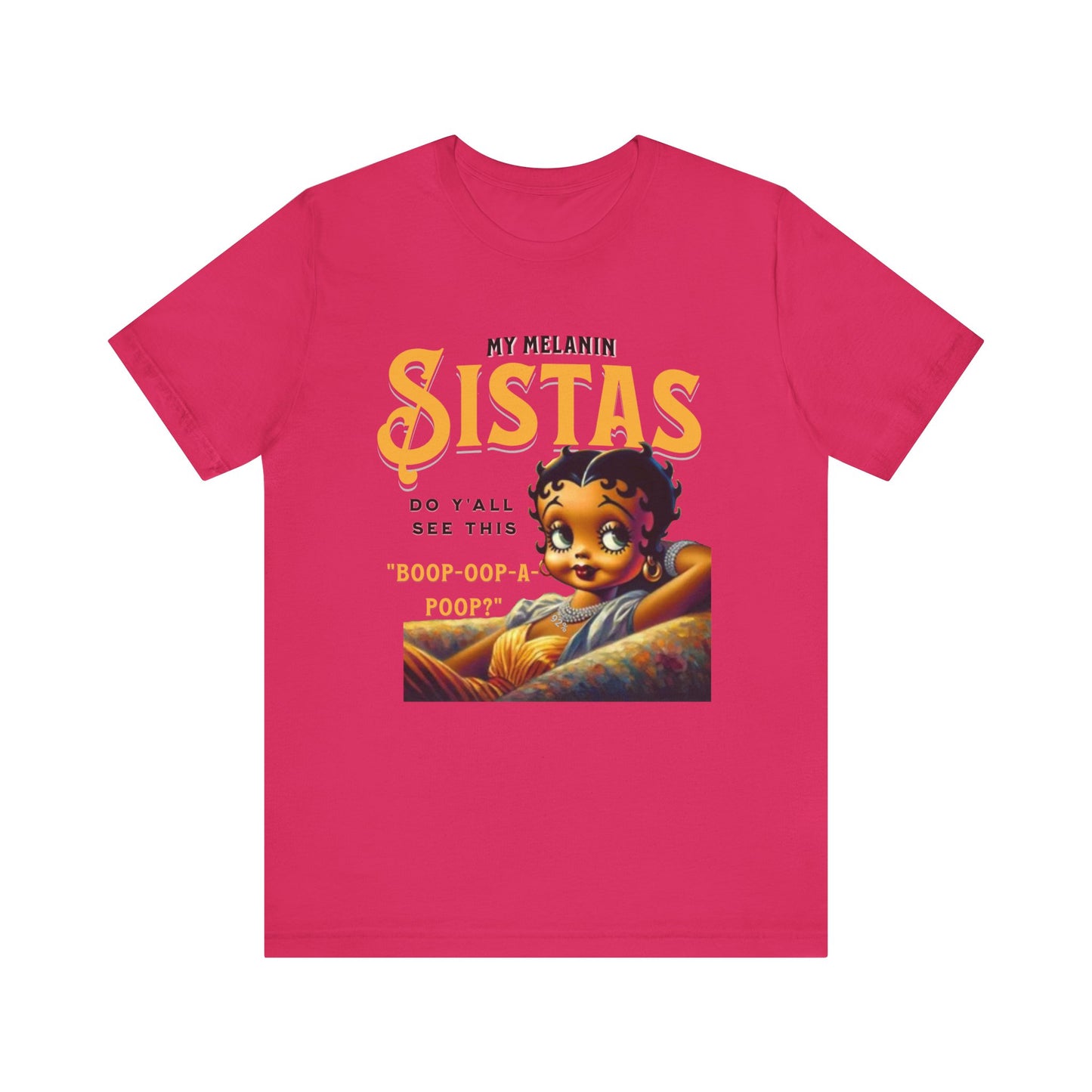 Melanin Betty Boop, 92% Black Woman Shirt, Black Girl Magic Tees, Black Culture T-Shirts, Humorous Betty Boop Shirts, Betty Boop T-Shirts