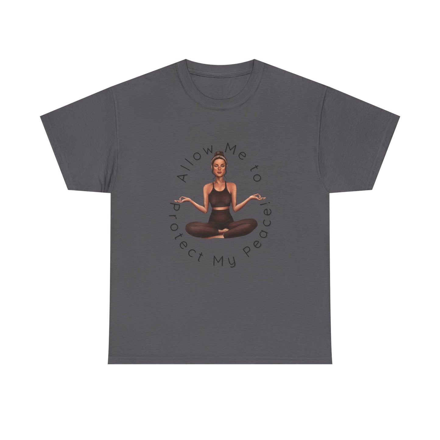 Protect My Peace Yoga Art, Serenity Yoga T-Shirt, Yoga Instructor Shirt, T-Shirt Gift for Yoga Instructor, Gift for Yoga Enthusiast, Fitness Instructor Gift