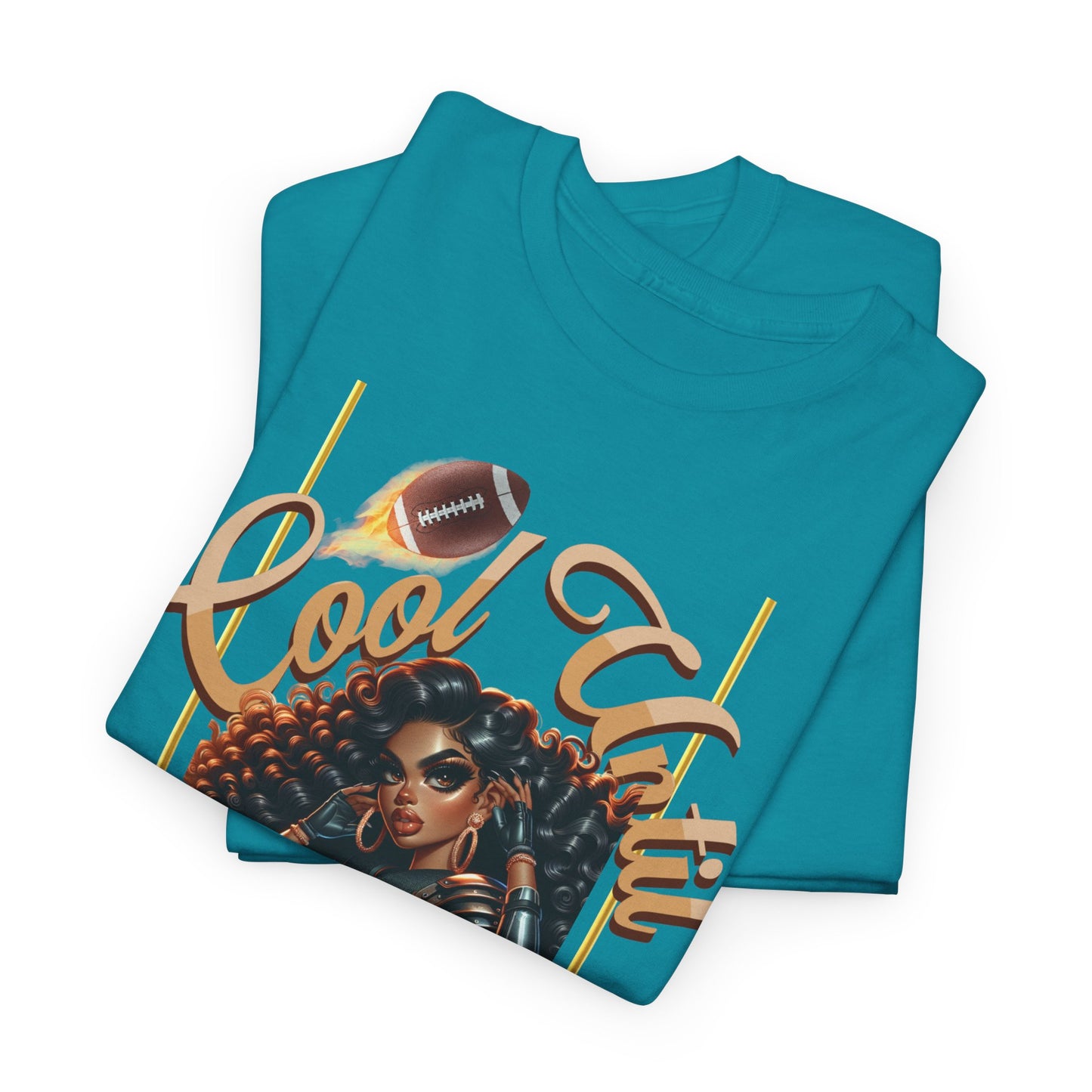 Cool Vibes Kickoff T-Shirt, Game Day Tee, Chic Football Apparel, Football Girl Shirt, Woman Glam Football Shirt, Cute Football Tees, Football Shirts