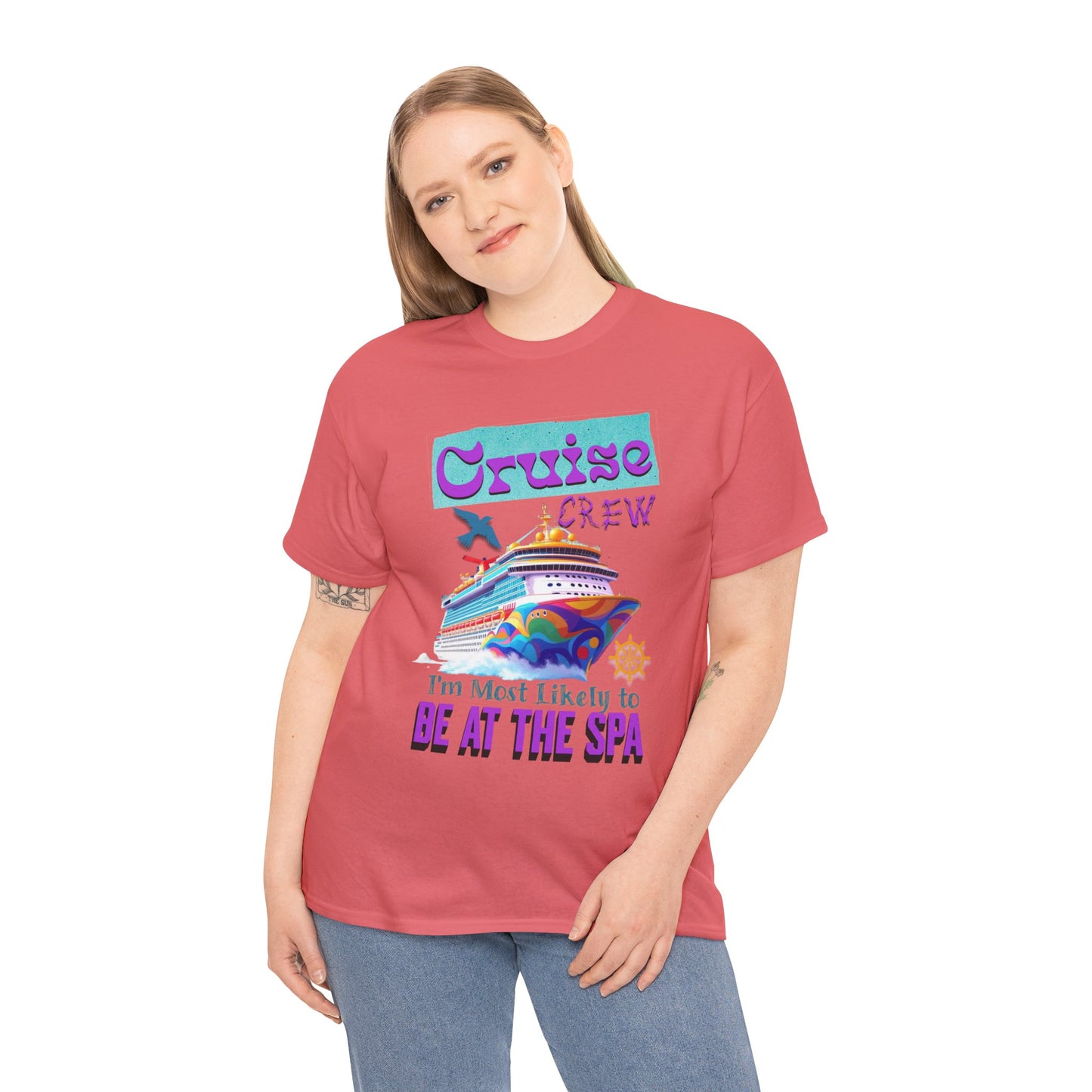 Cruise Crew Unisex Tee - Spa Day Vibes, Cruise Vacation T-Shirt, Funny Group Travel Apparel, Cruise Wear, Summer Fun Shirt