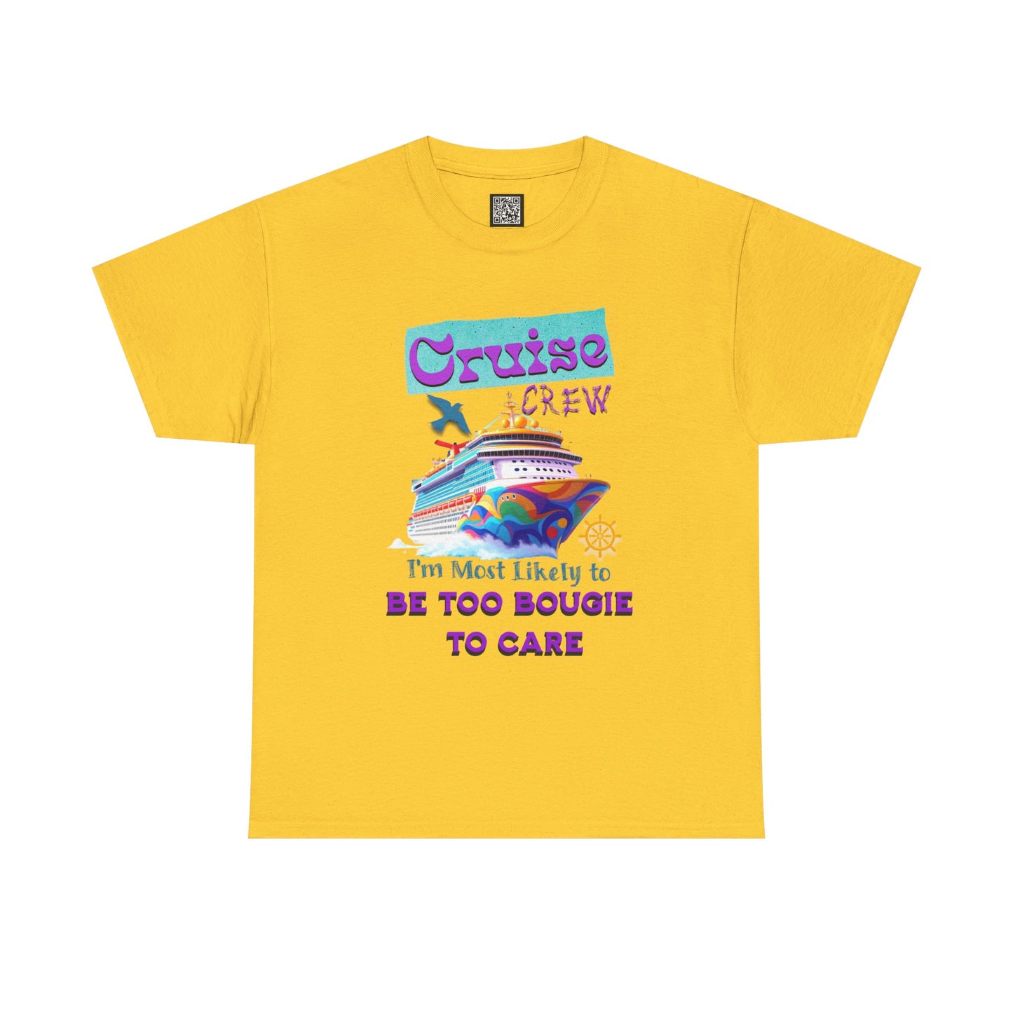 Cruise Crew Tee: Be Too Bougie to Care, Vacation Outfits, Nautical Shirt, Travel Gift, Summer Apparel, T-Shirt for the Bougie One