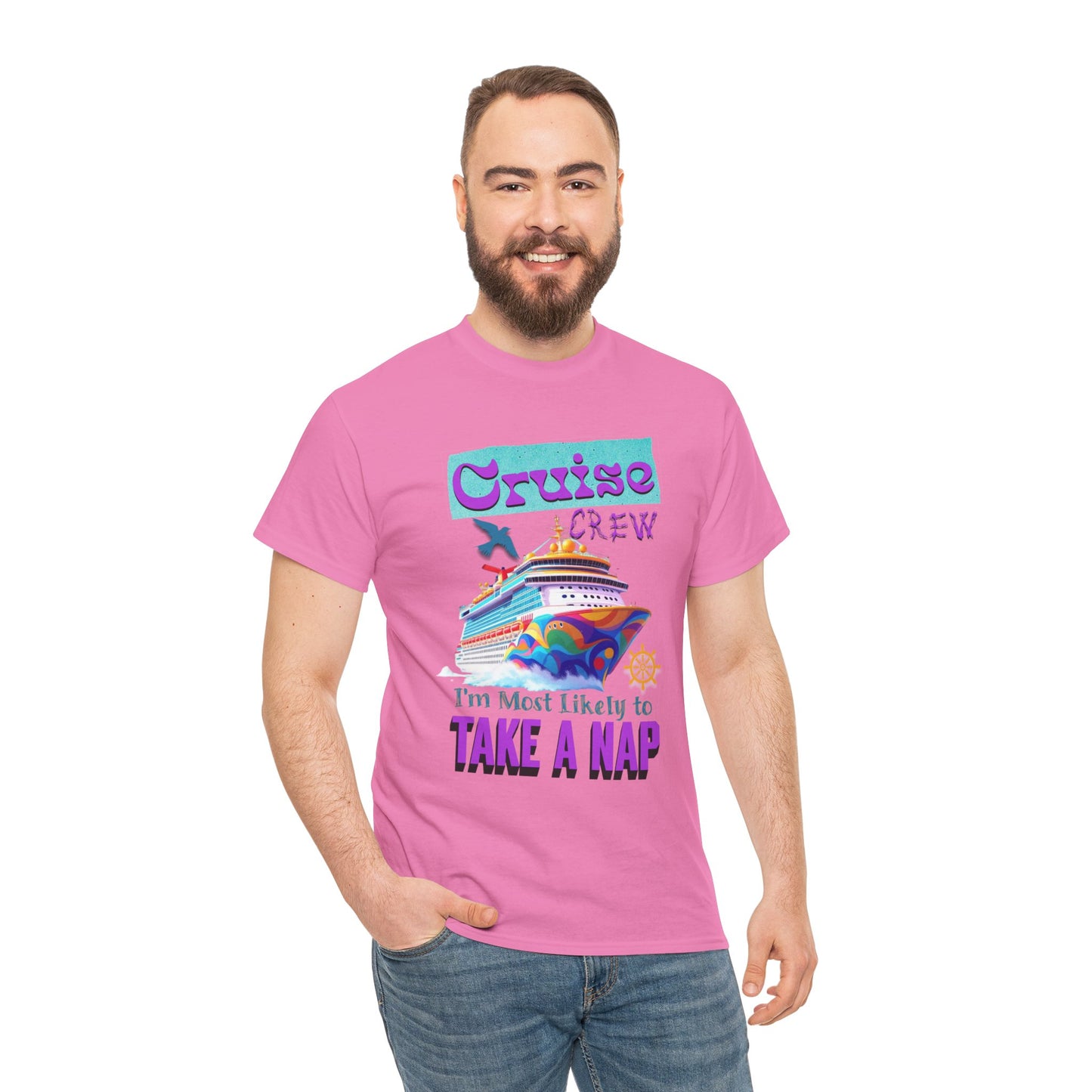 Cruise Crew Nap Tee, Unisex Cotton Shirt, Fun Cruise Vacation Apparel, Cruising Nautical Gift, Group Travel Outfit, Fun Cruise Shirt