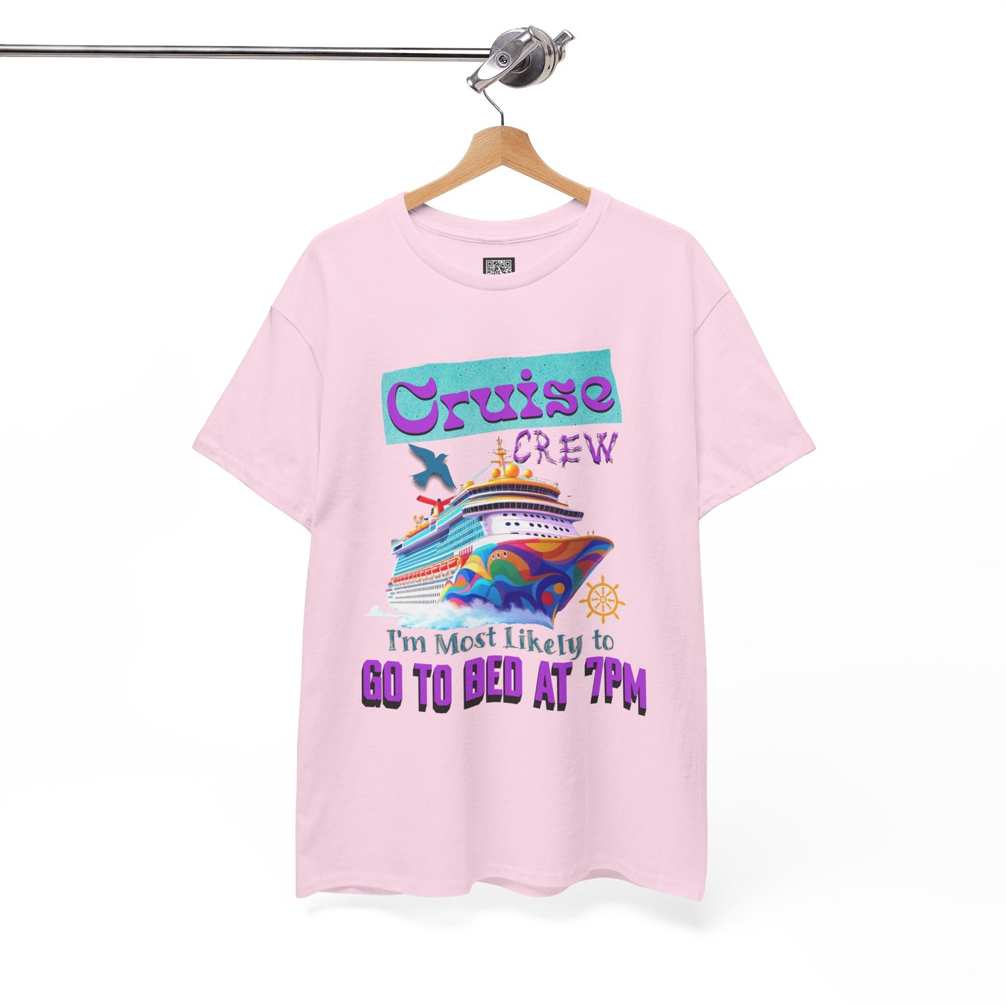 Cruise Crew Unisex Heavy Cotton Tee, Vacation Shirt, Funny Travel Gift, Cruise Enthusiast Apparel, Summer Tee, Sea Adventure Wear