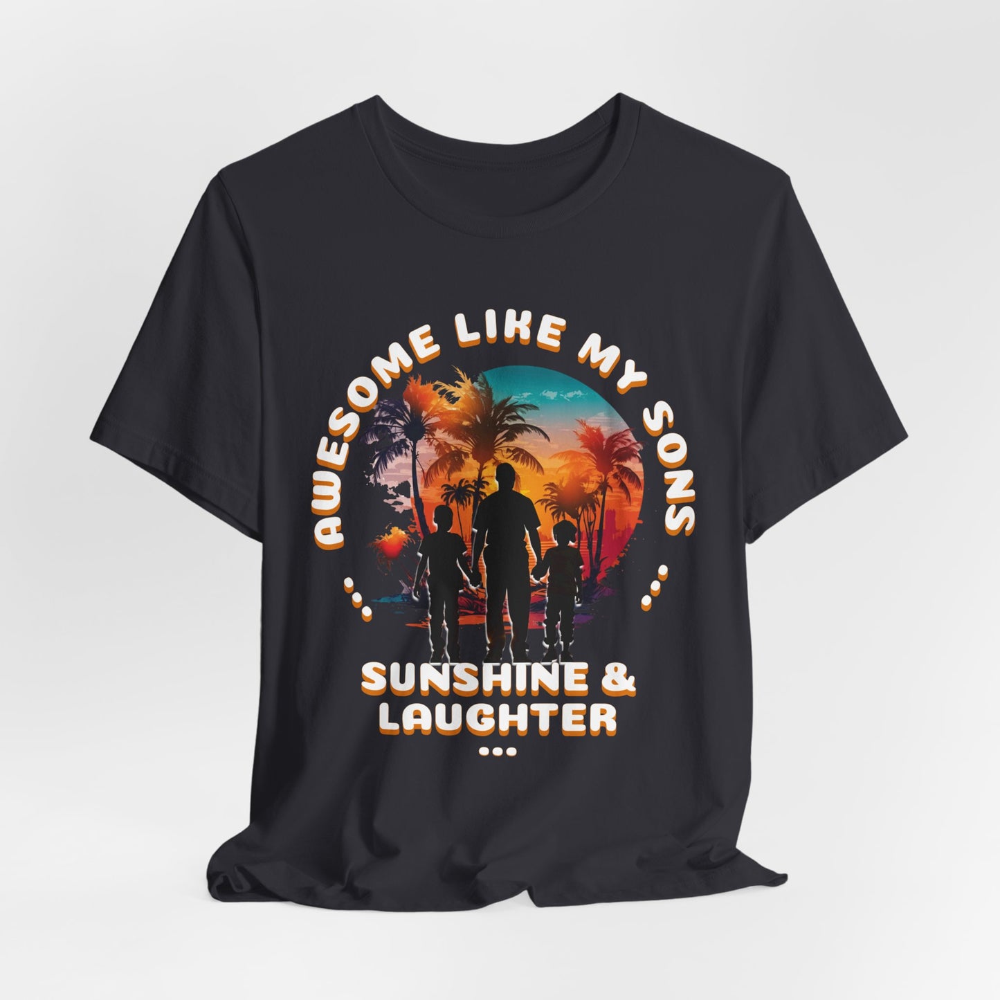 Sunshine & Laughter Tee - Unisex Jersey Short Sleeve Shirt, Gift for Parents, Summer Vibe T-Shirt, Family Trip Shirt, Vacation Apparel
